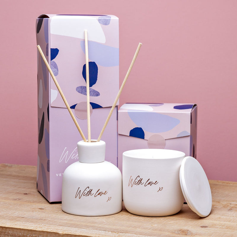 With Love 150ml Reed Diffuser - Vetiver and White Tea