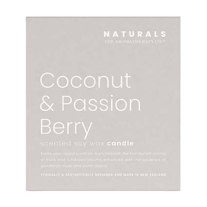 Naturals 400g Candle - Coconut & Passion Berry