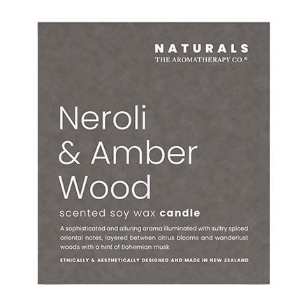 Naturals 400g Candle - Neroli & Amber Wood