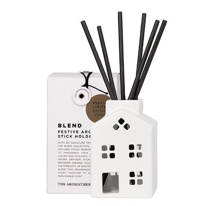 Ceramic Ginger Bread House Aroma Stick Holder