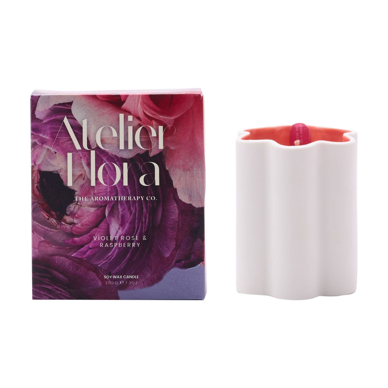 Atelier Flora 200g Candle - Violet Rose & Raspberry