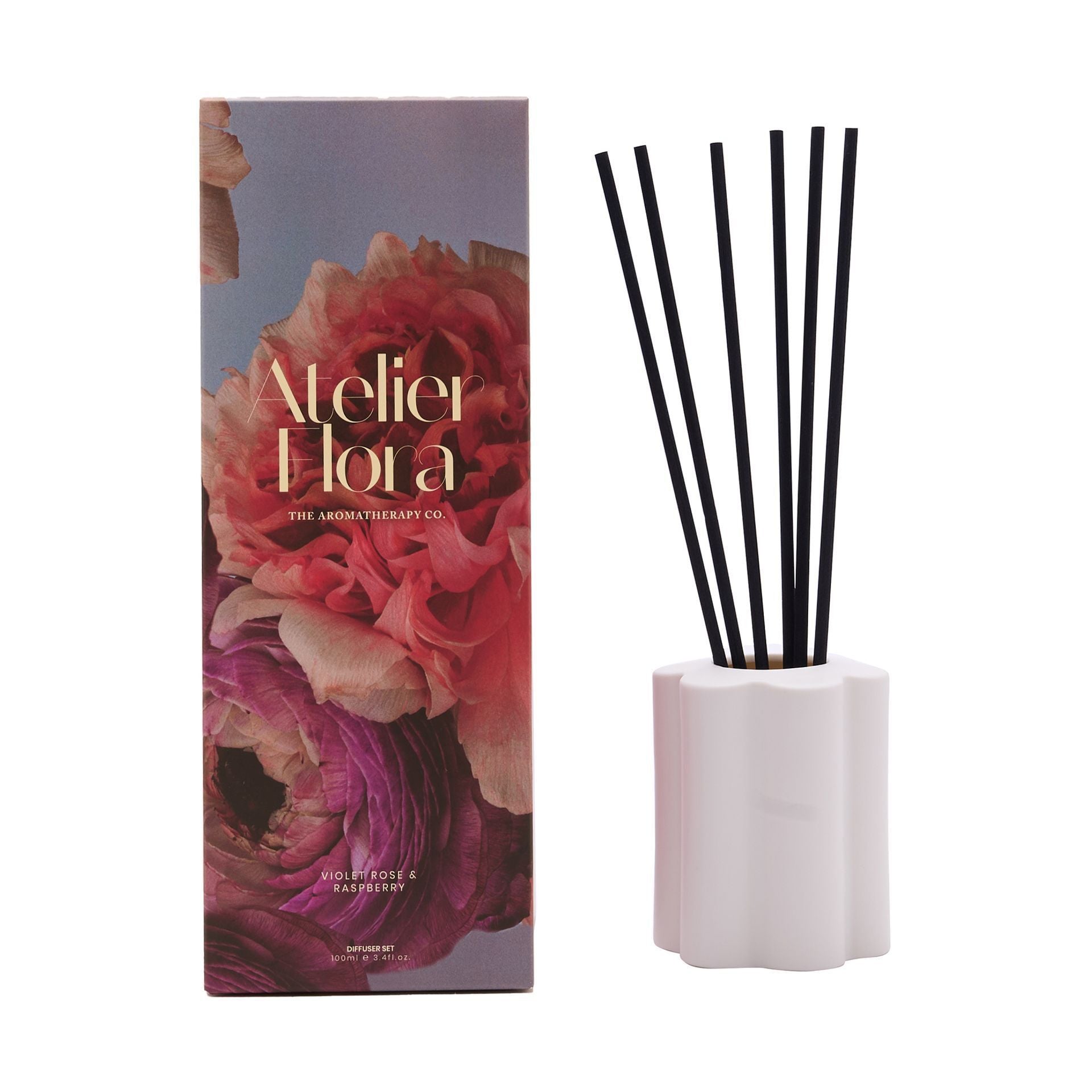 Atelier Flora 100ml Diffuser - Violet Rose & Raspberry