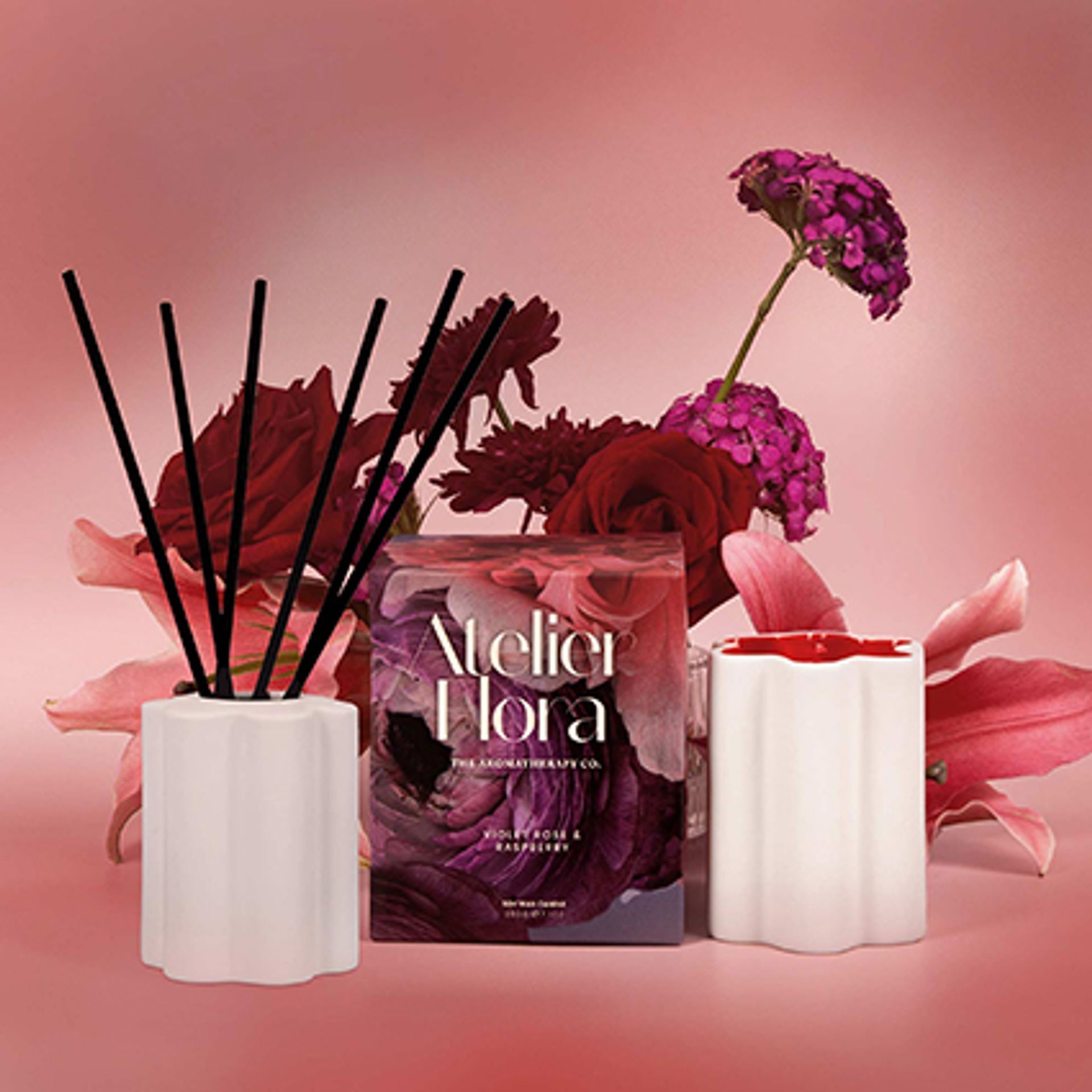 Atelier Flora 100ml Diffuser - Violet Rose & Raspberry