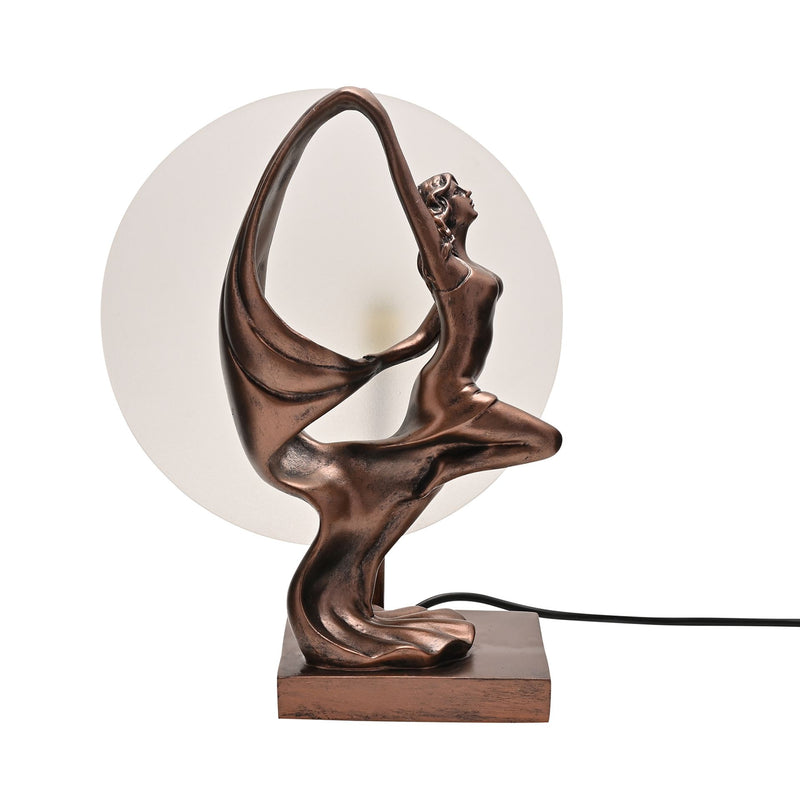 Juliana Art Deco Bronze Dancer Figurine Lamp