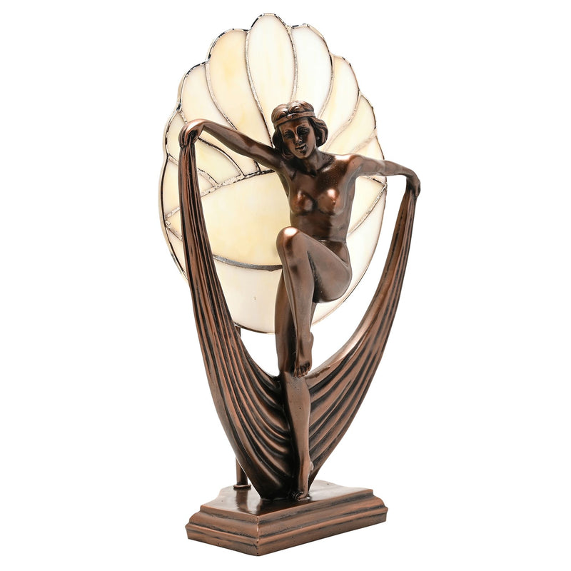 Juliana Art Nouveau Bronze Dancer Figurine Lamp