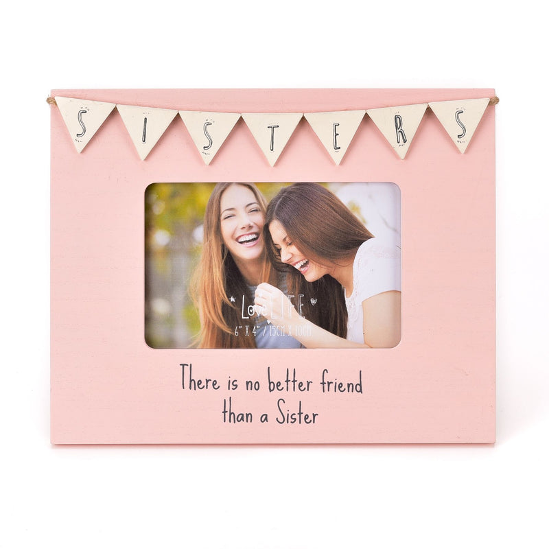Love Life 6" x 4" Frame with Bunting - Sister