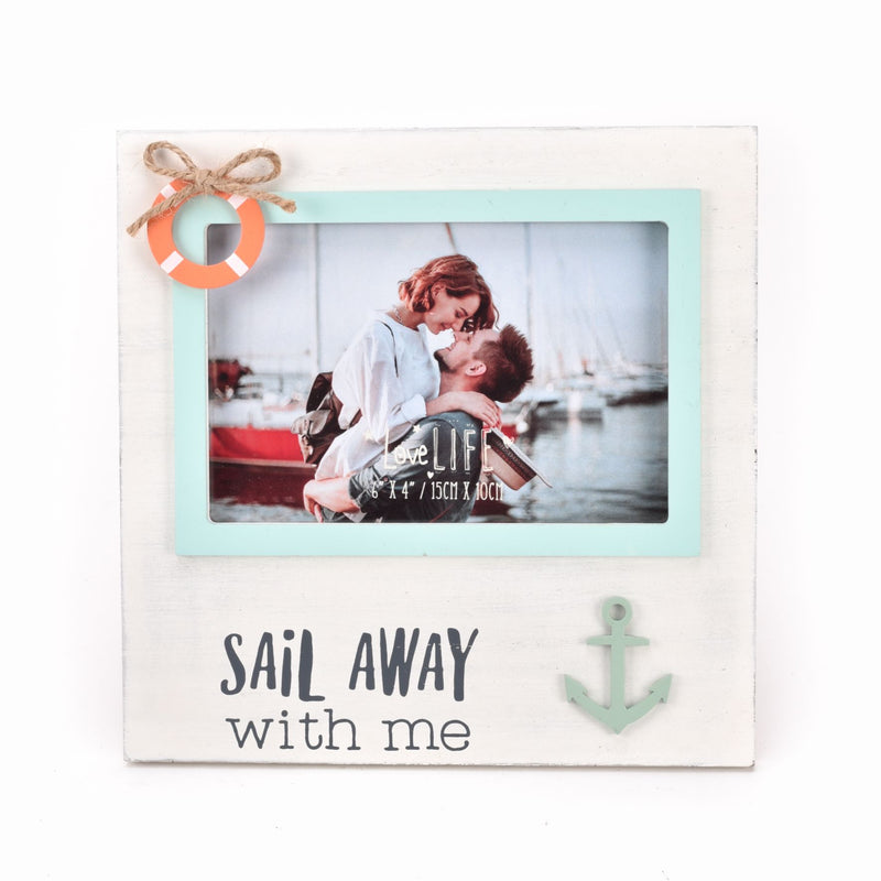 Love Life 6" x 4" Frame with Hanger - Sail  Away