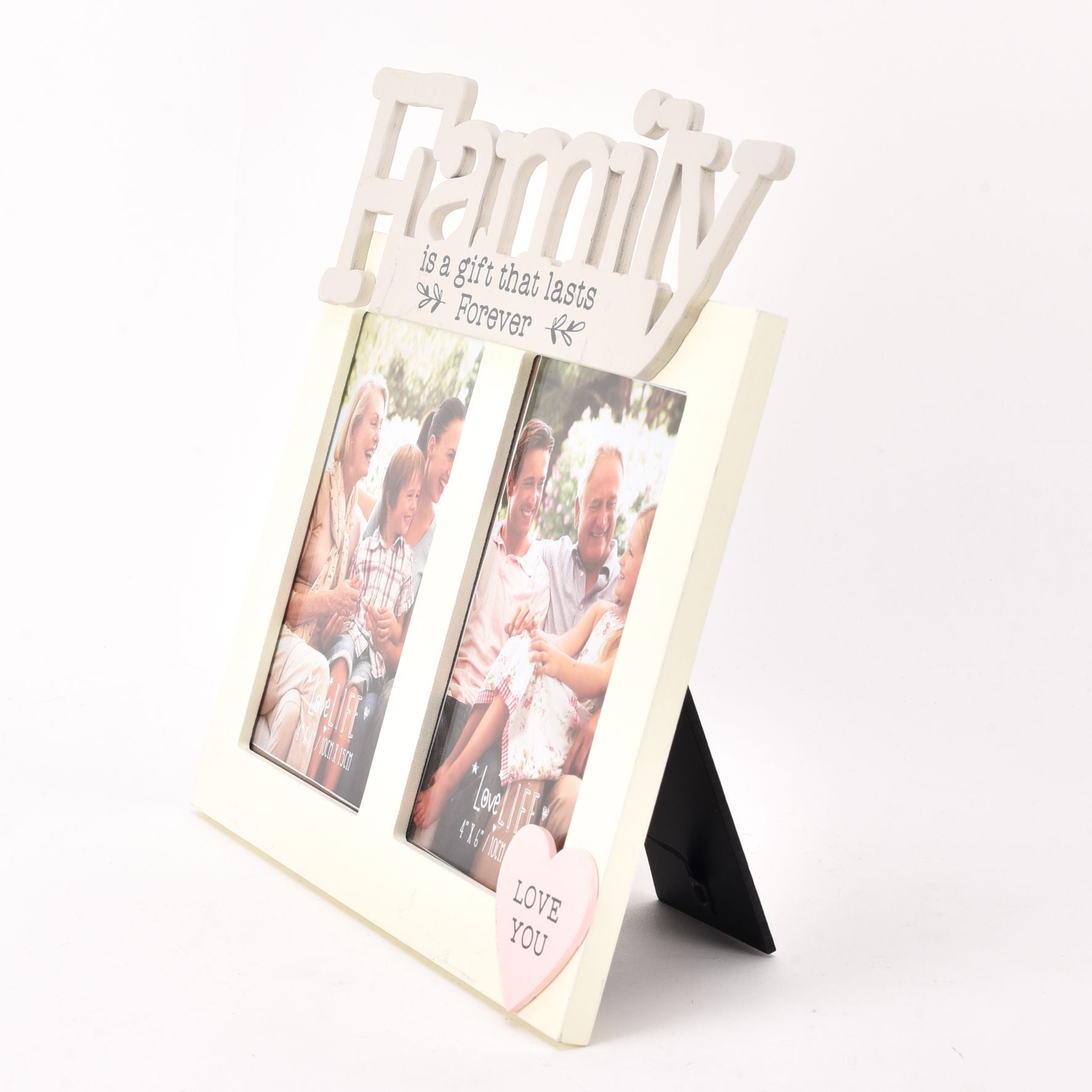 Love Life Double 4" x 6" Frame - Family