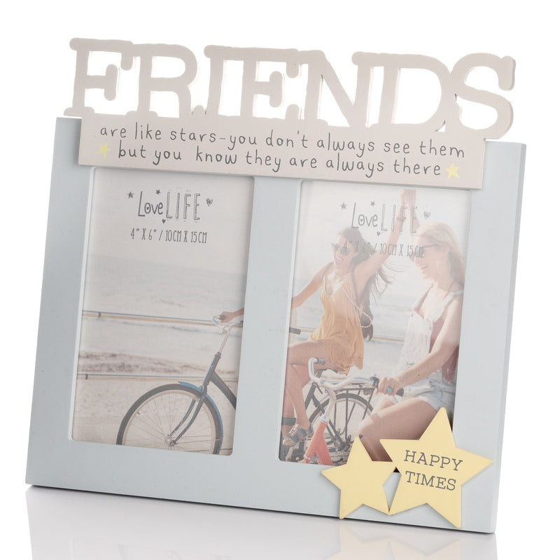 Love Life Double 4" x 6" Frame - Friends