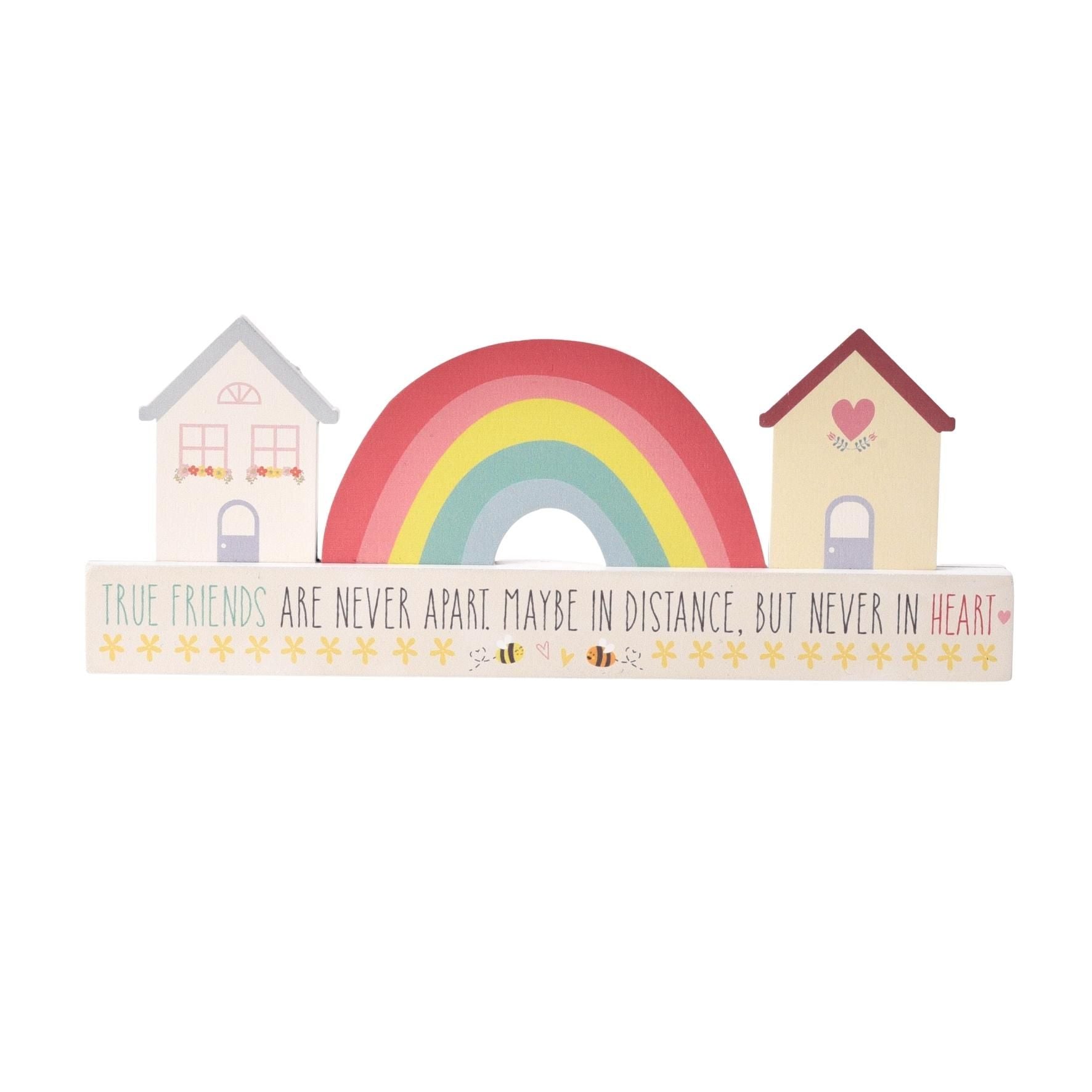 'Love Life' Mantel Plaque - Rainbow 25cm