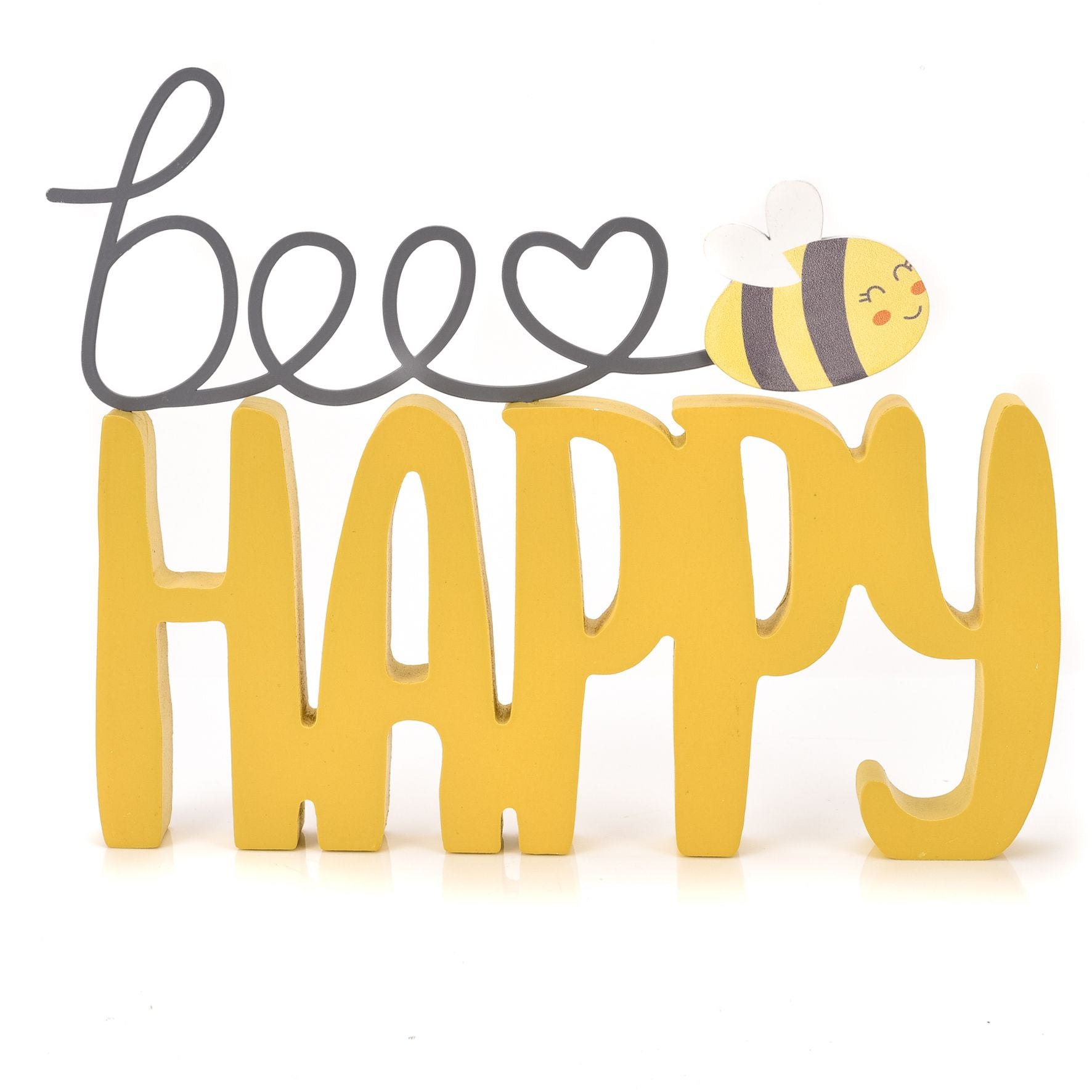 'Love Life' Mantel Plaque - Bee Happy 25cm