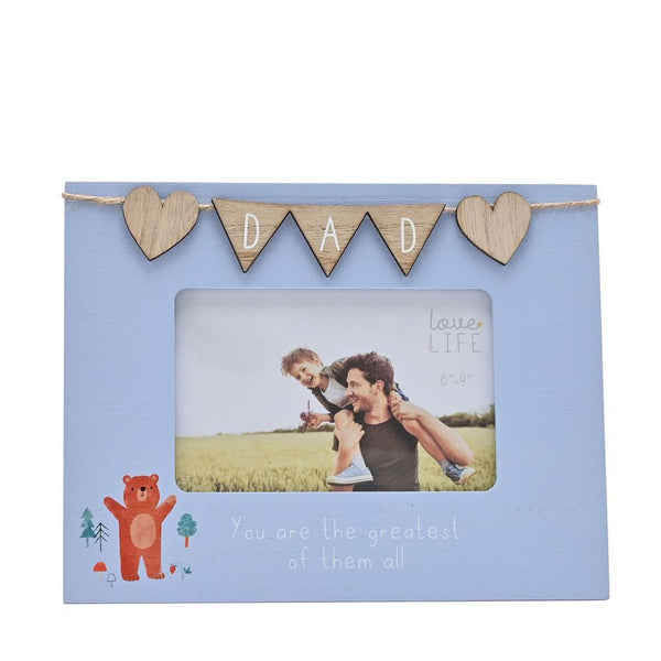 Love Life 6" x 4" Frame with Bunting - Dad