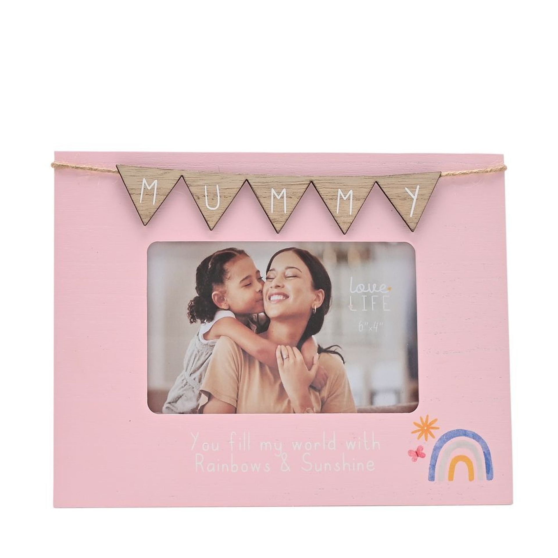 Love Life 6" x 4" Frame with Bunting - Mummy