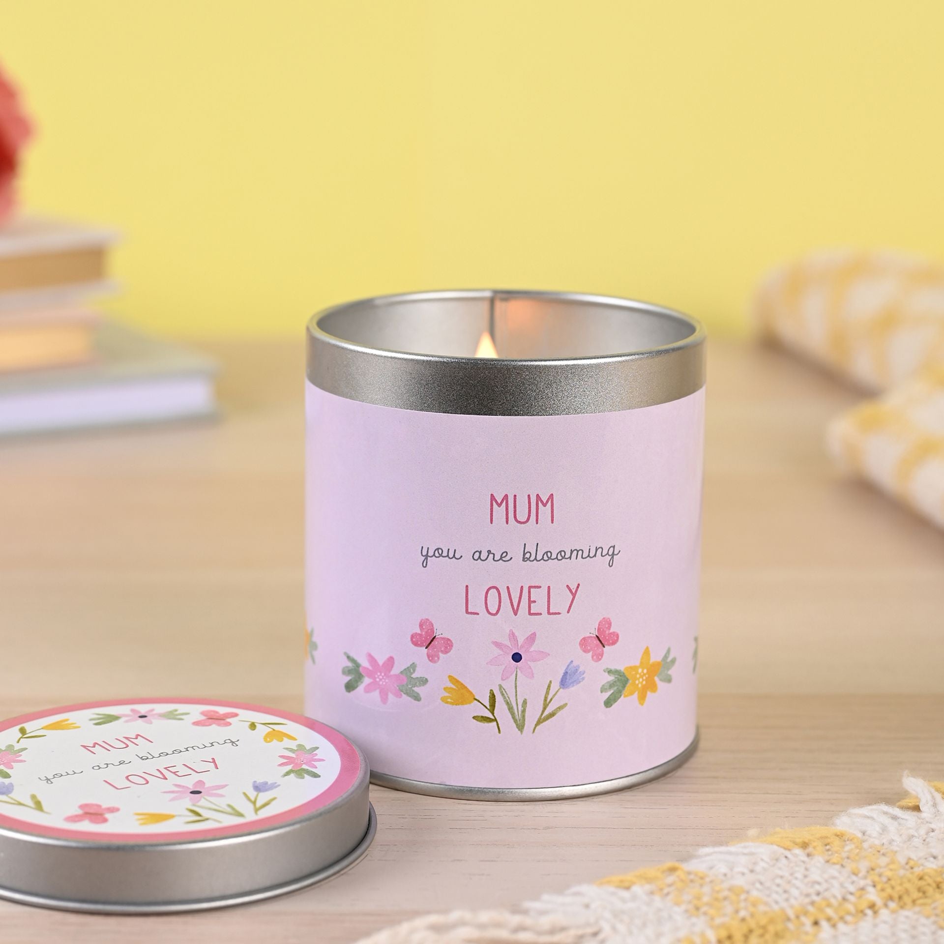 Love Life Tin Candle 8cm x 7.5cm - Mum