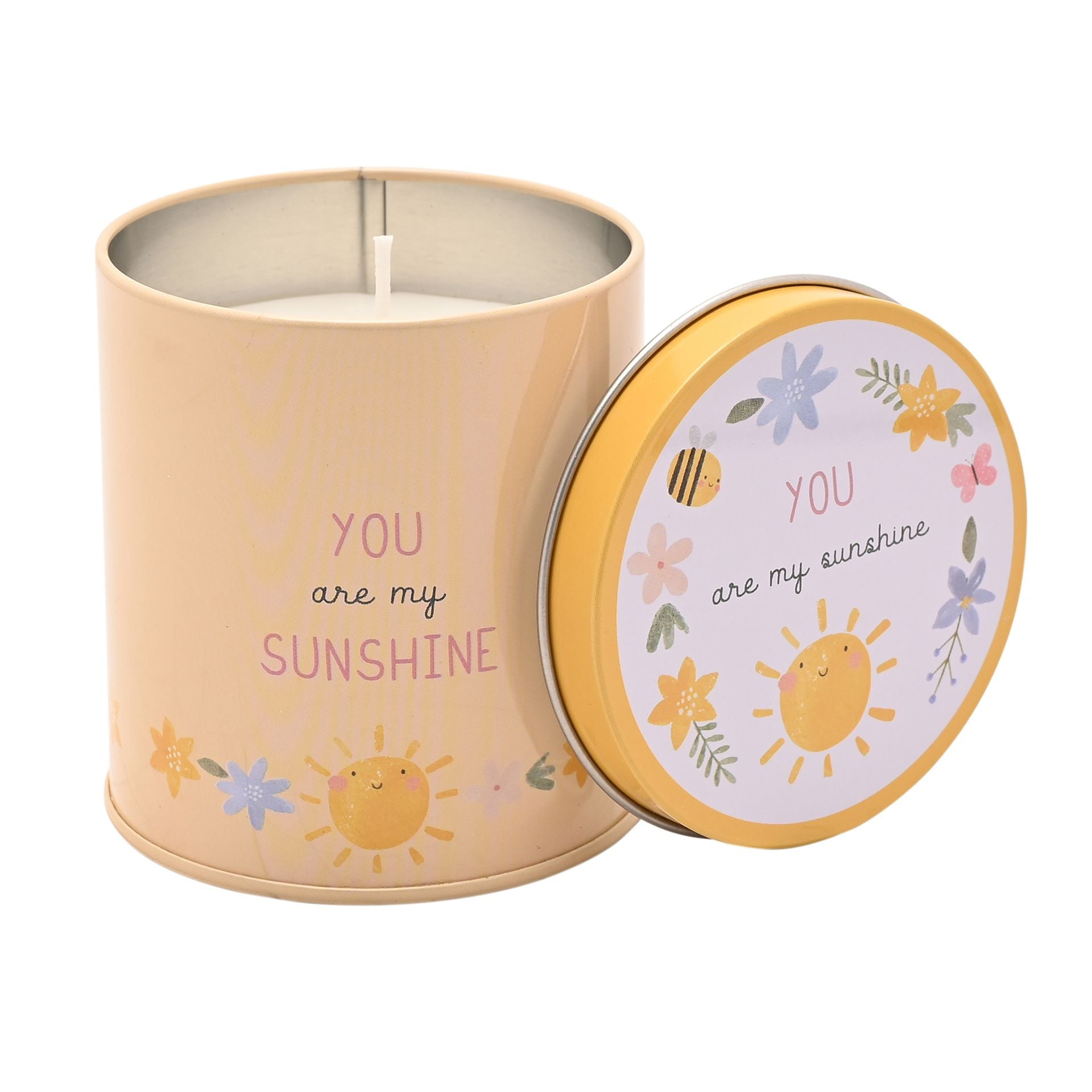 Love Life Tin Candle 8cm x 7.5cm - You Are My Sunshine