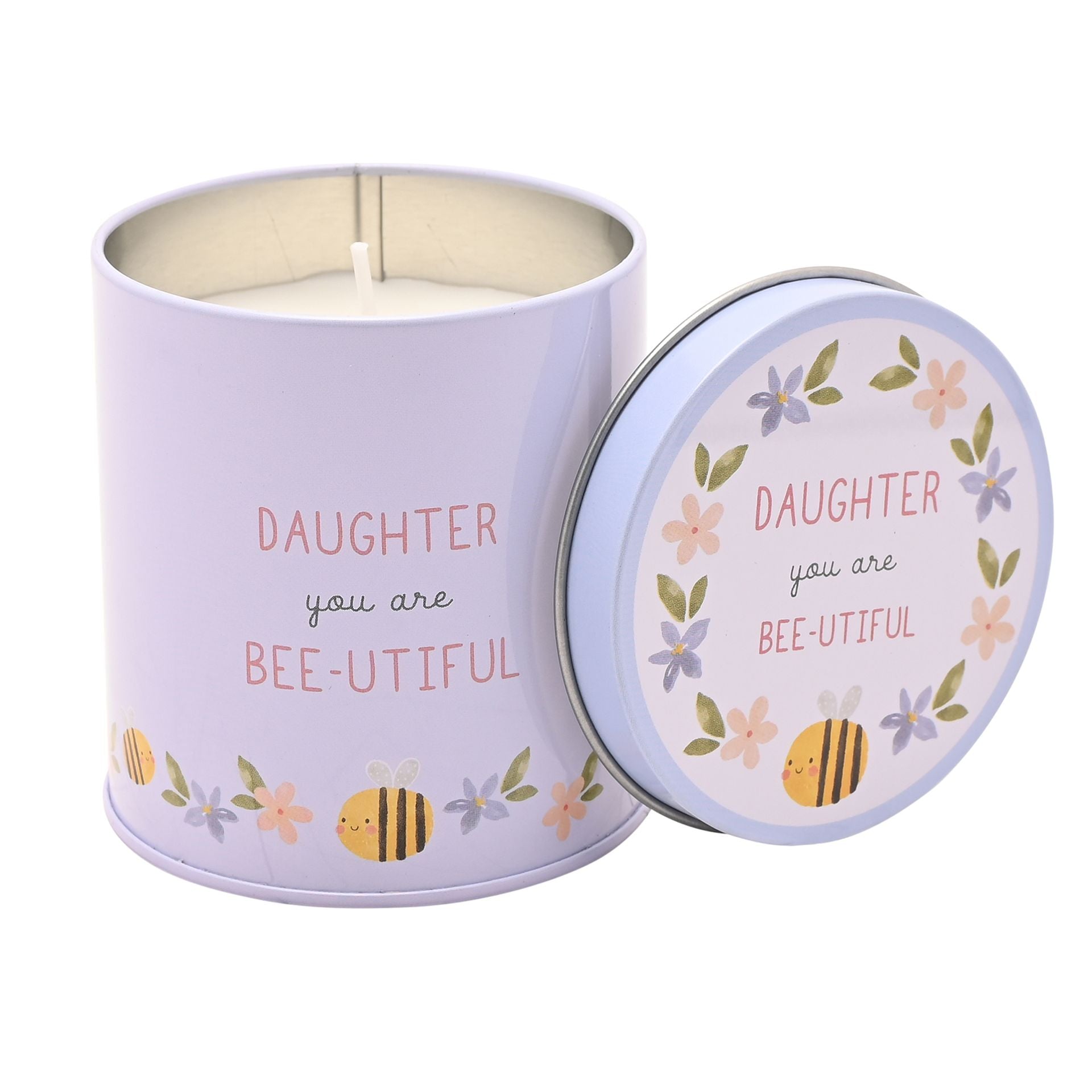 Love Life Tin Candle 8cm x 7.5cm - Daughter