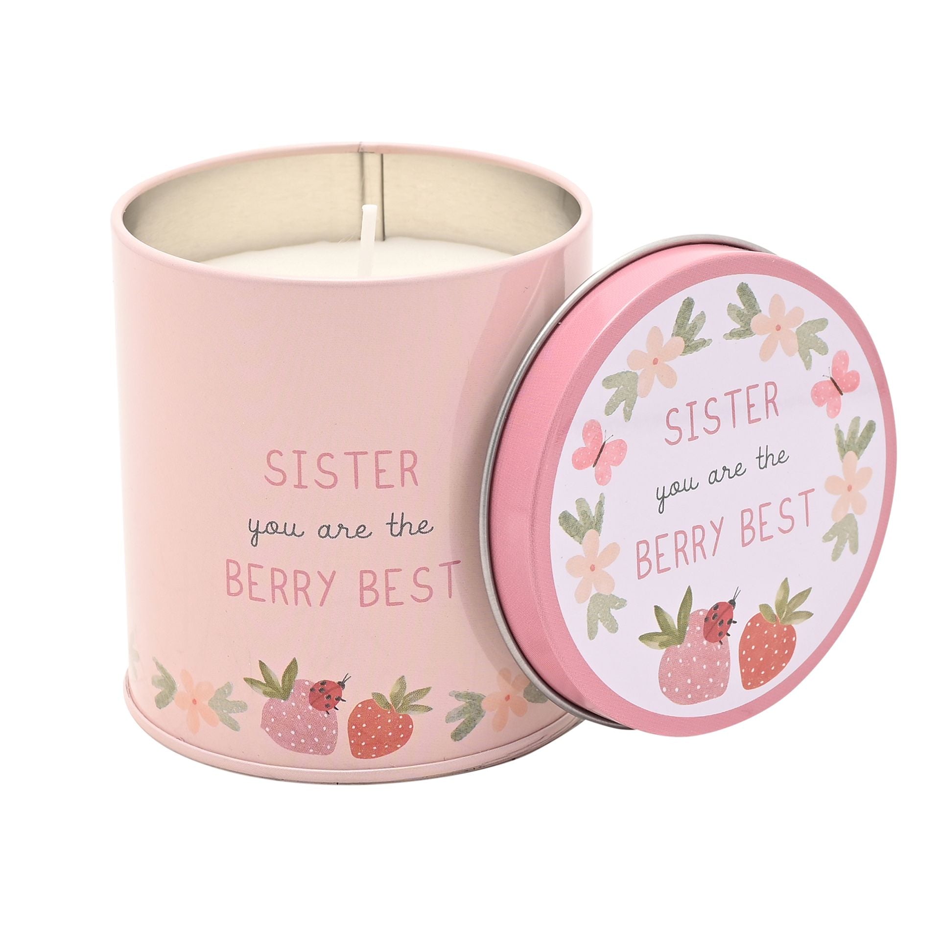 Love Life Tin Candle 8cm x 7.5cm - Sister