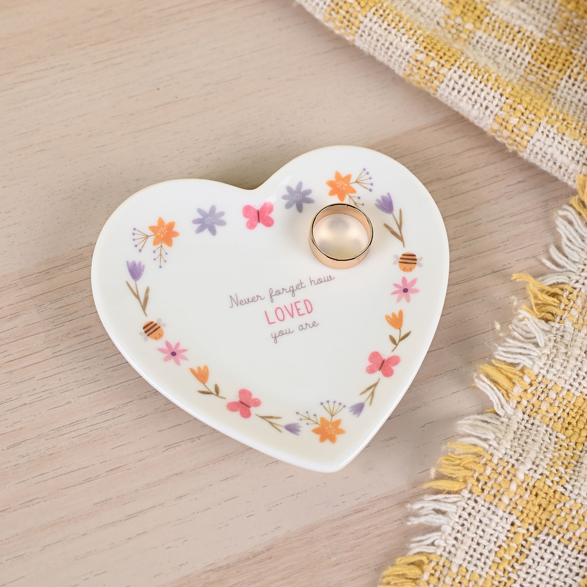 Love Life Ceramic Trinket Tray - You Are Loved