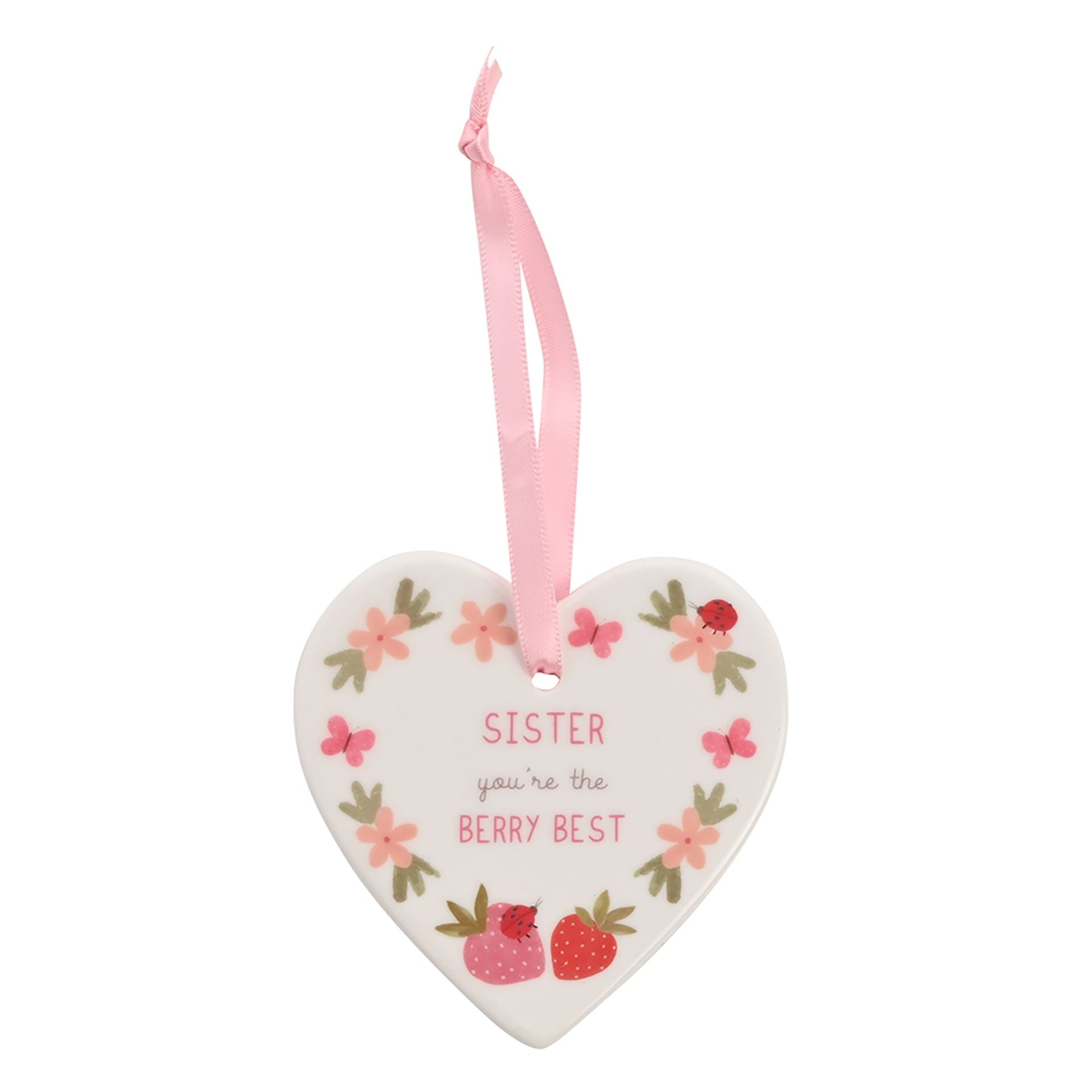 Love Life Ceramic Heart - Sister