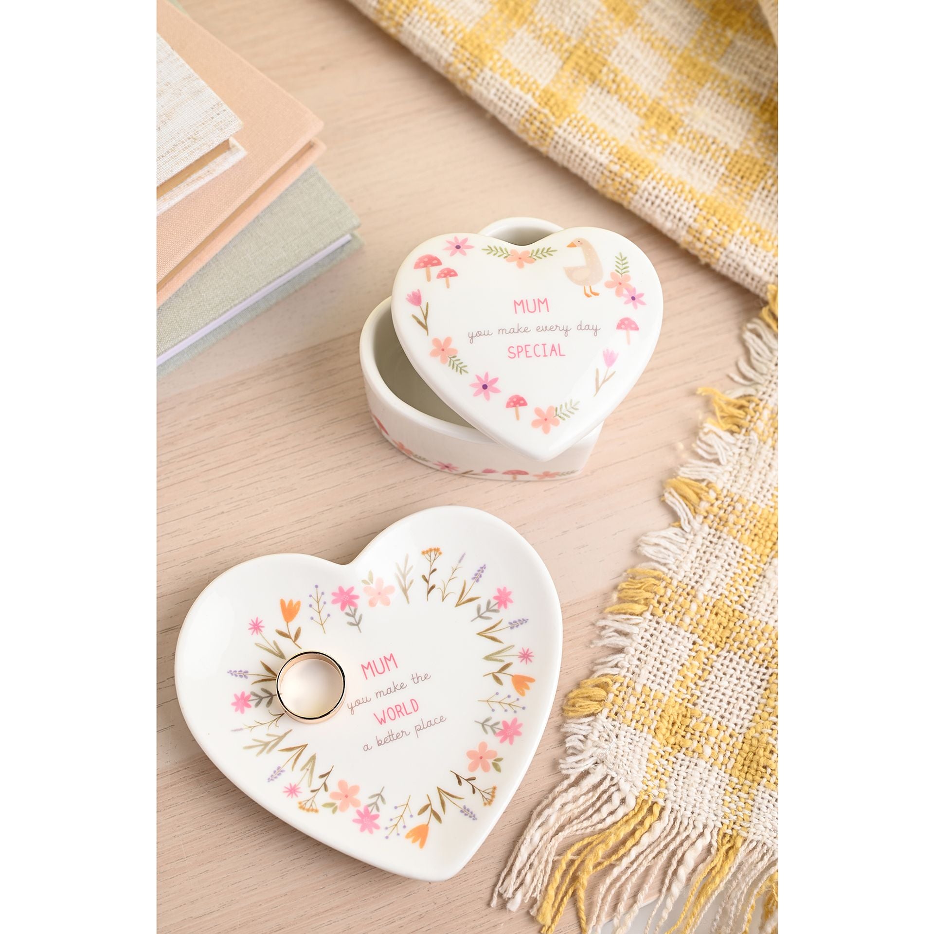 Love Life Ceramic Trinket Box - Mum