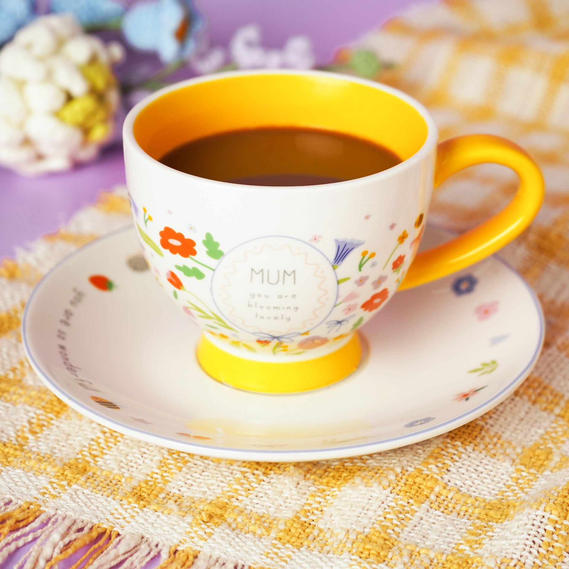 Love Life Cup & Saucer - Mum