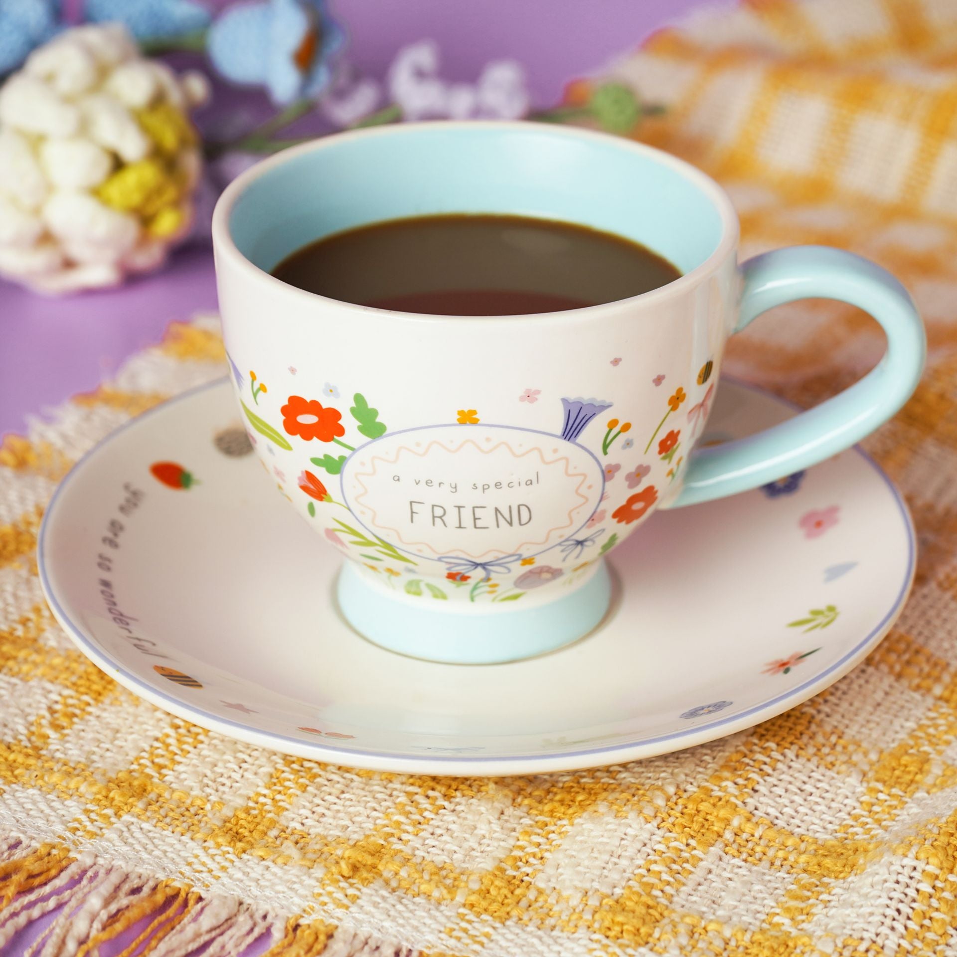 Love Life Cup & Saucer - Friends