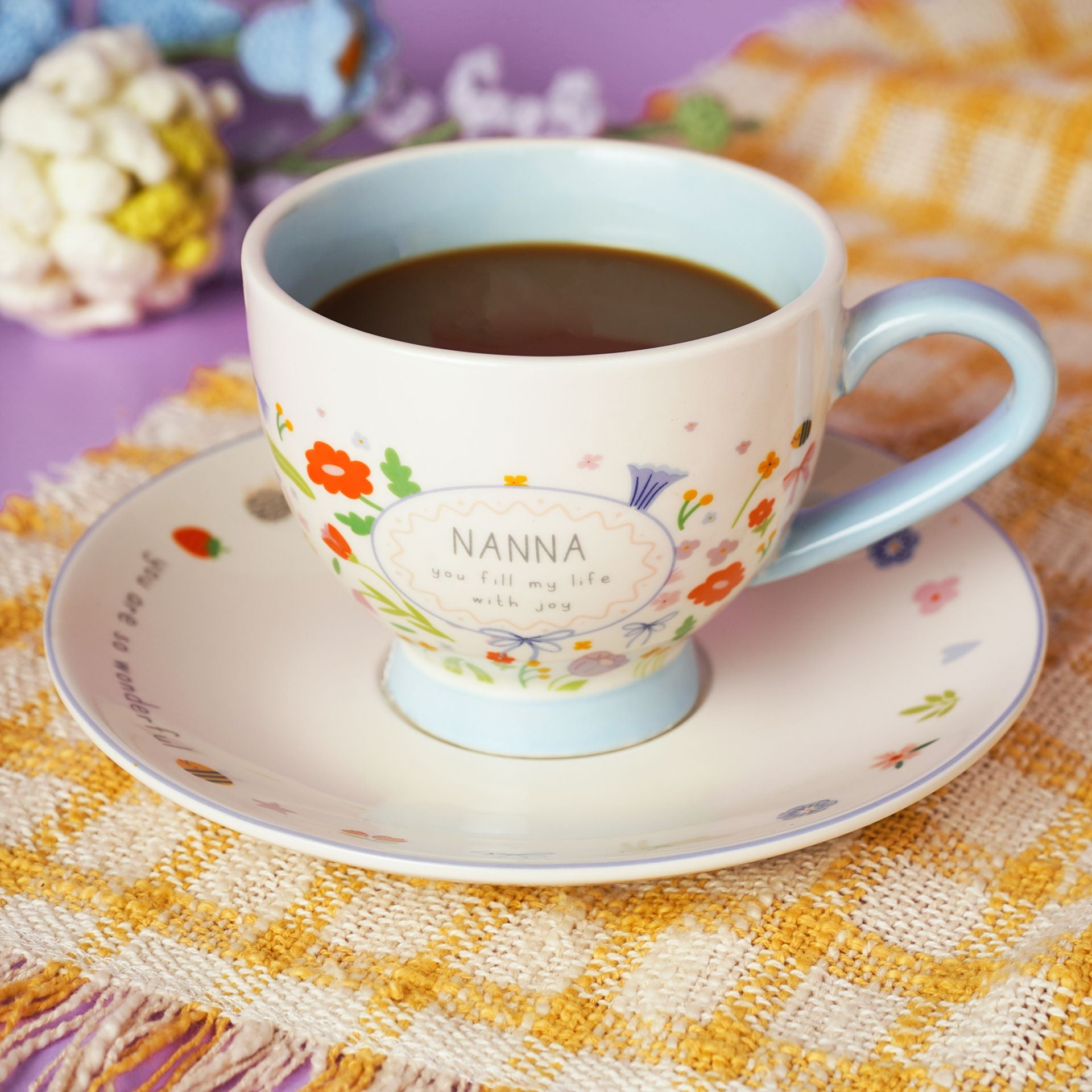 Love Life Cup & Saucer - Nanna
