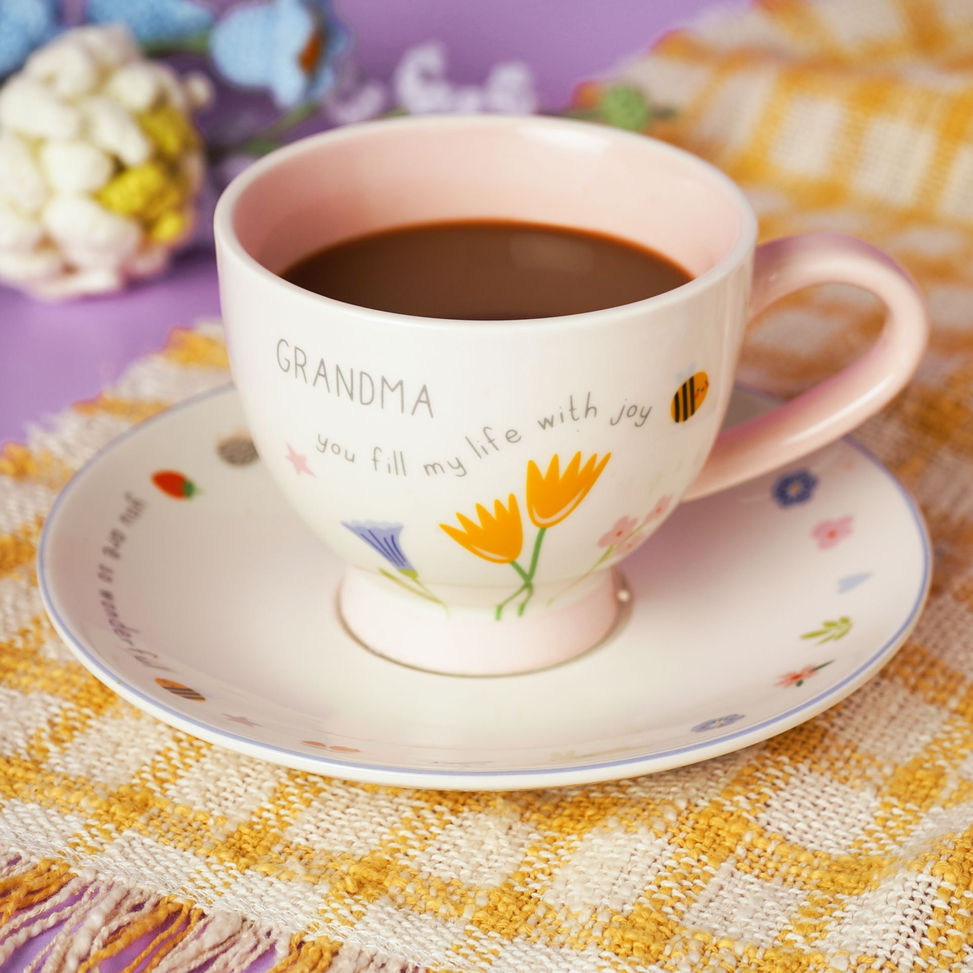 Love Life Cup & Saucer - Grandma