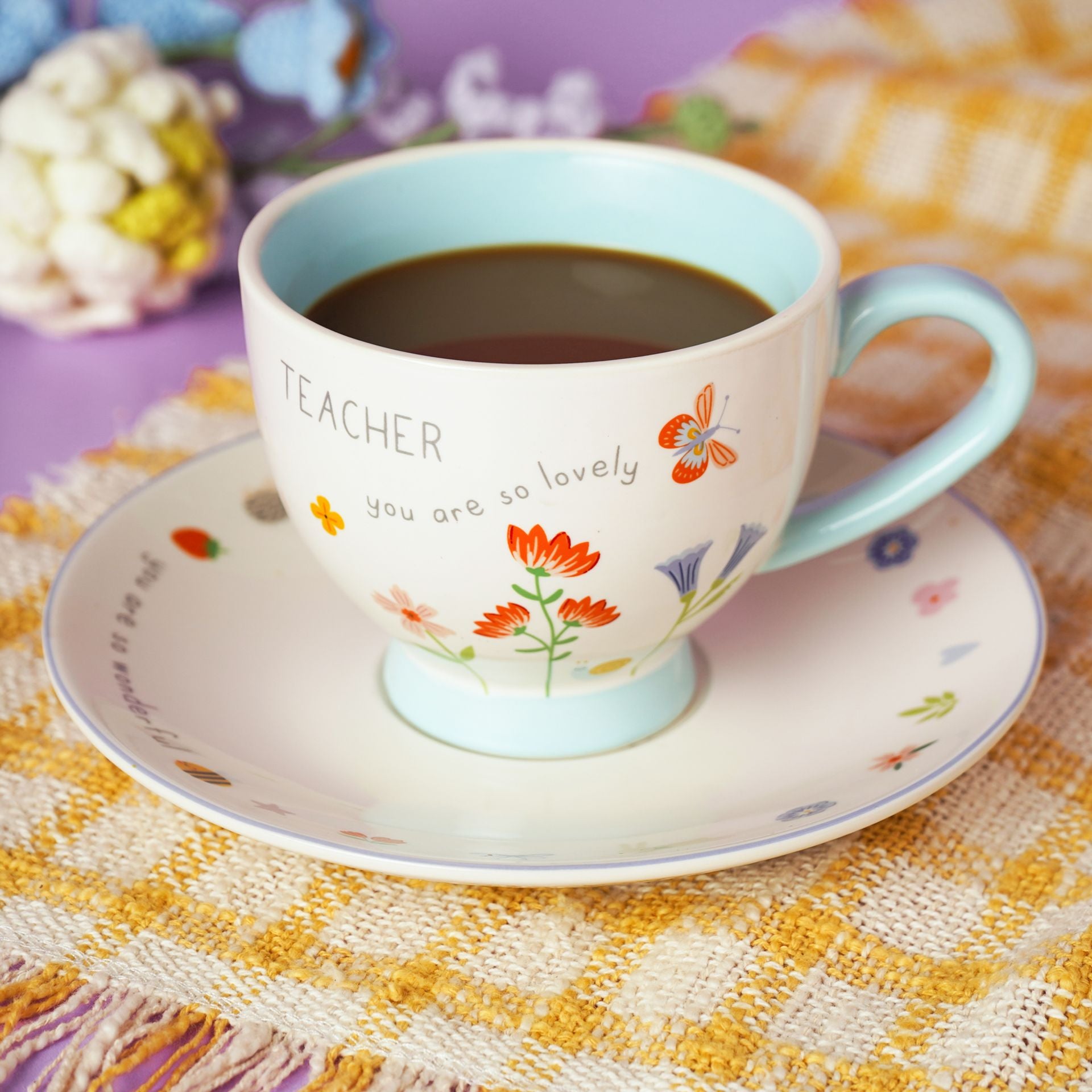 Love Life Cup & Saucer - Teacher