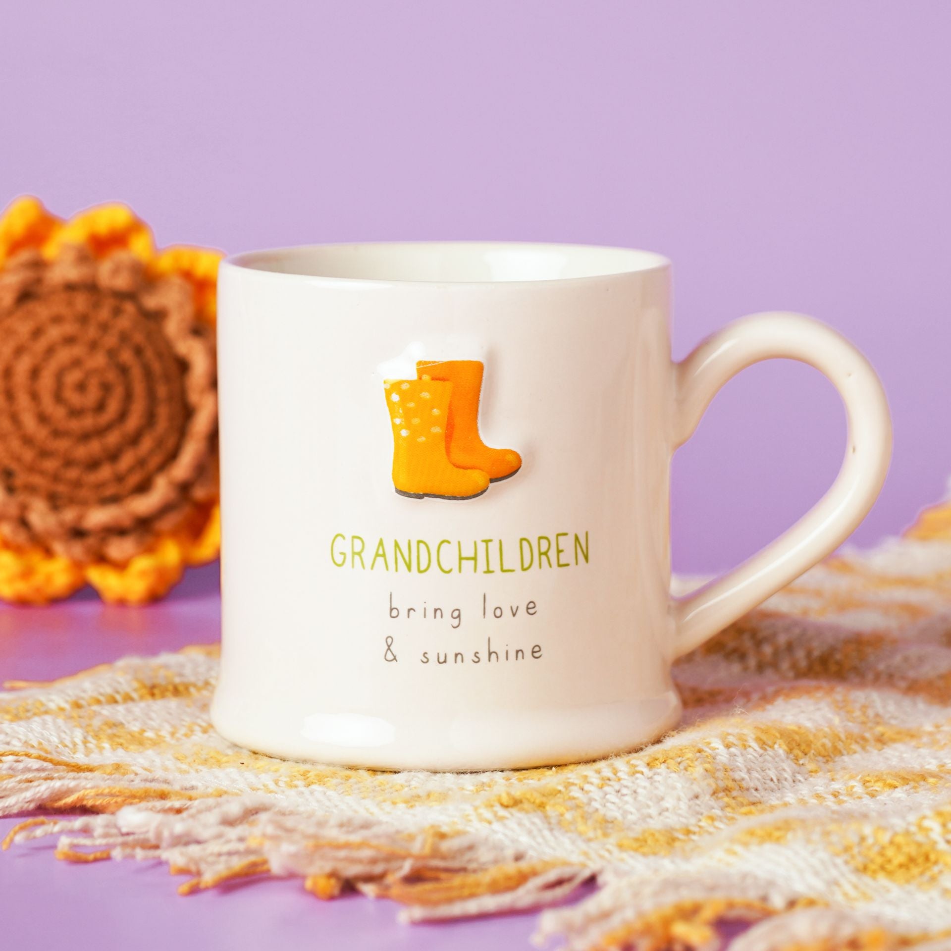 Love Life Embossed Mug - Grandchildren