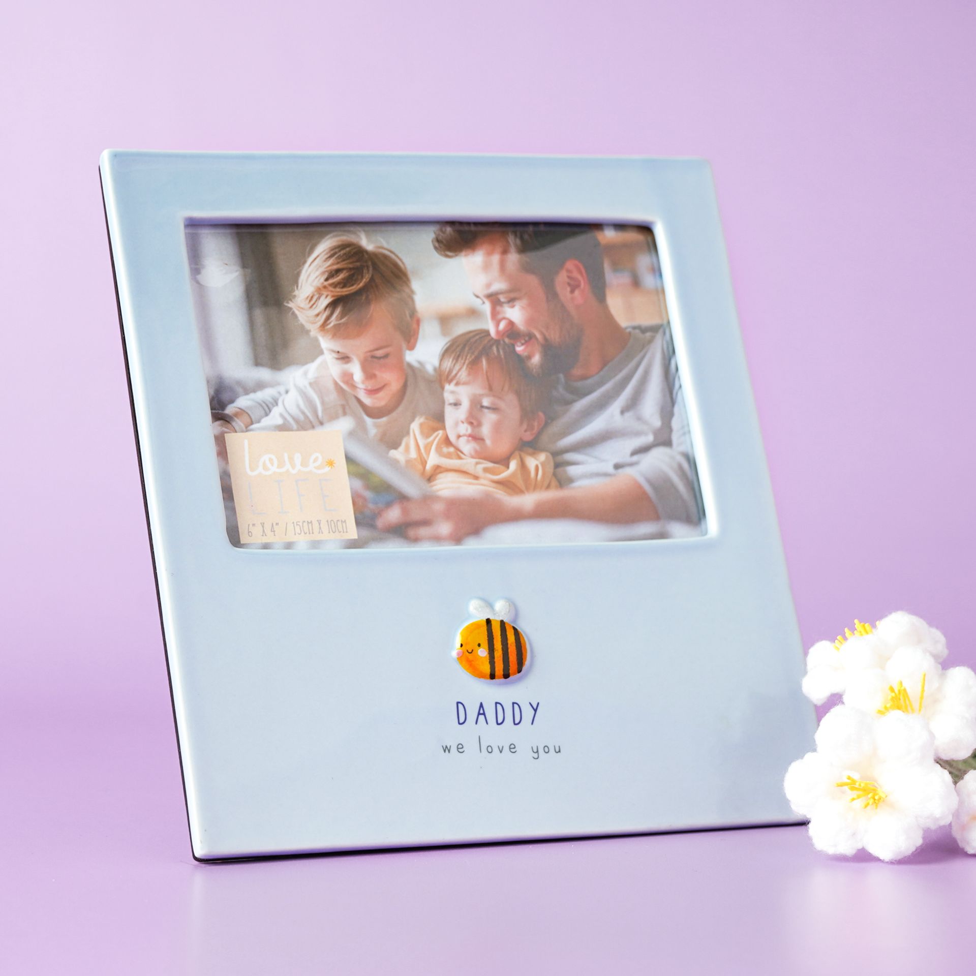 Love Life Photo Frame 4" x 6" - Daddy