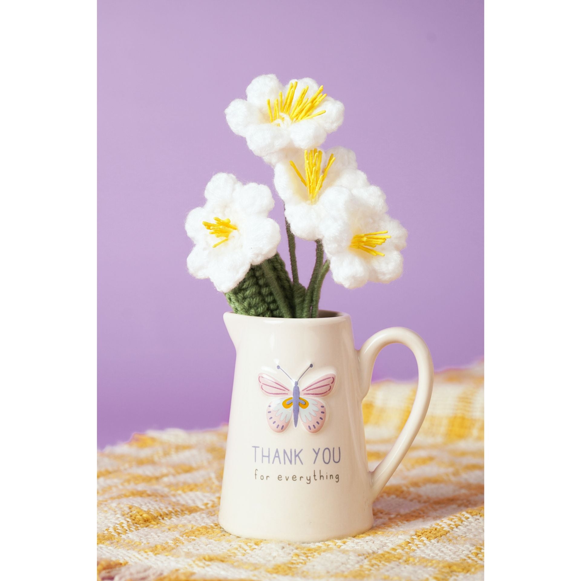 Love Life Embossed Jug  - Thank You