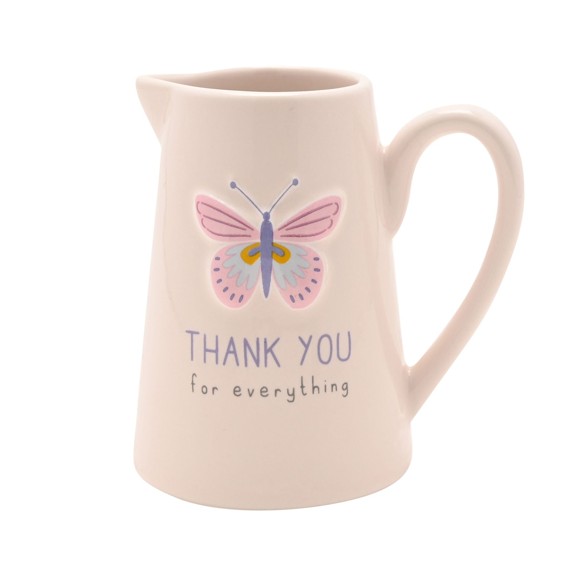 Love Life Embossed Jug  - Thank You