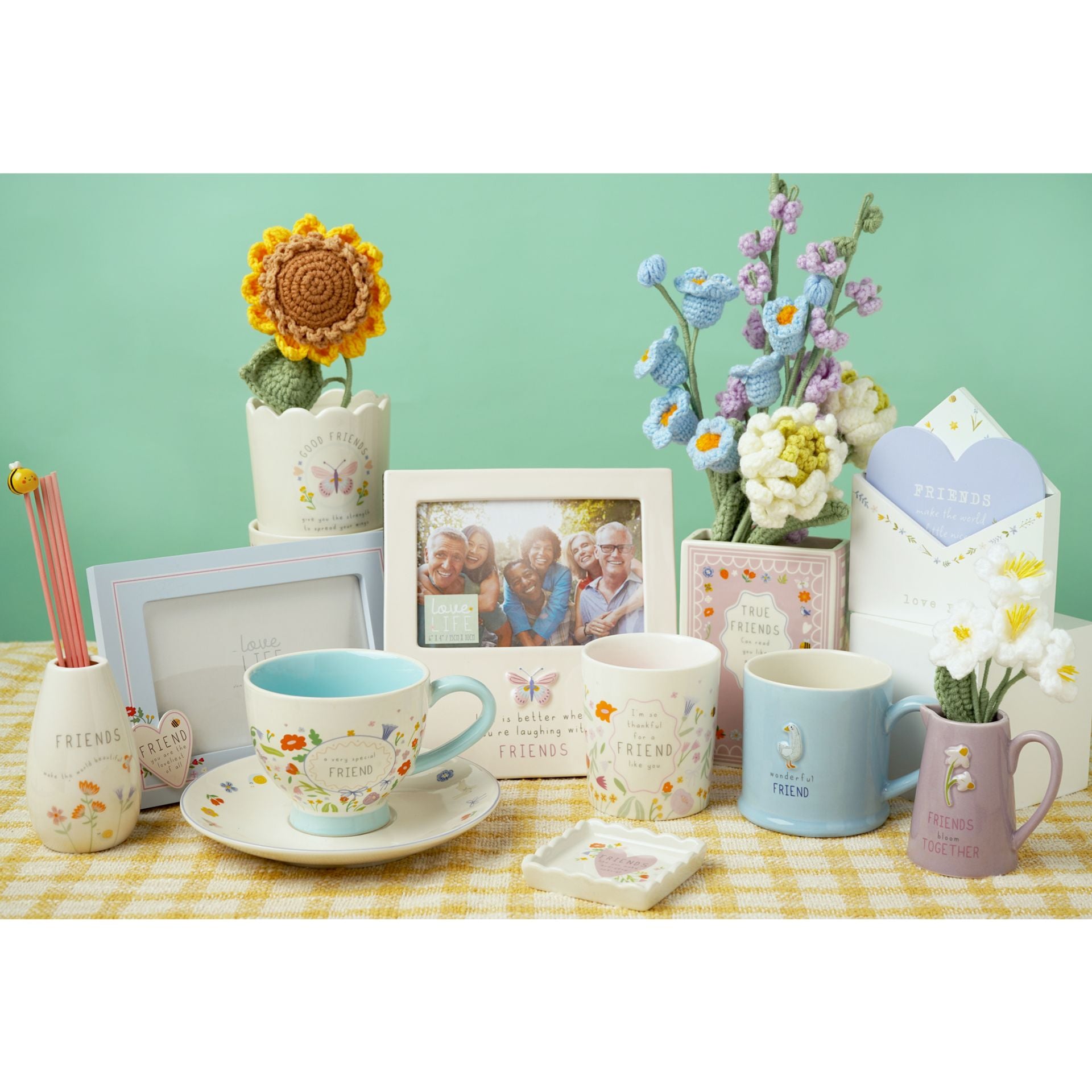 Love Life Embossed Jug  - Friends