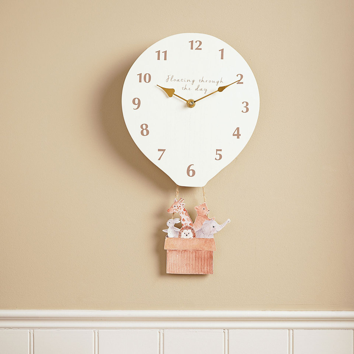 Little Roglets Hot Air Balloon Wall Clock