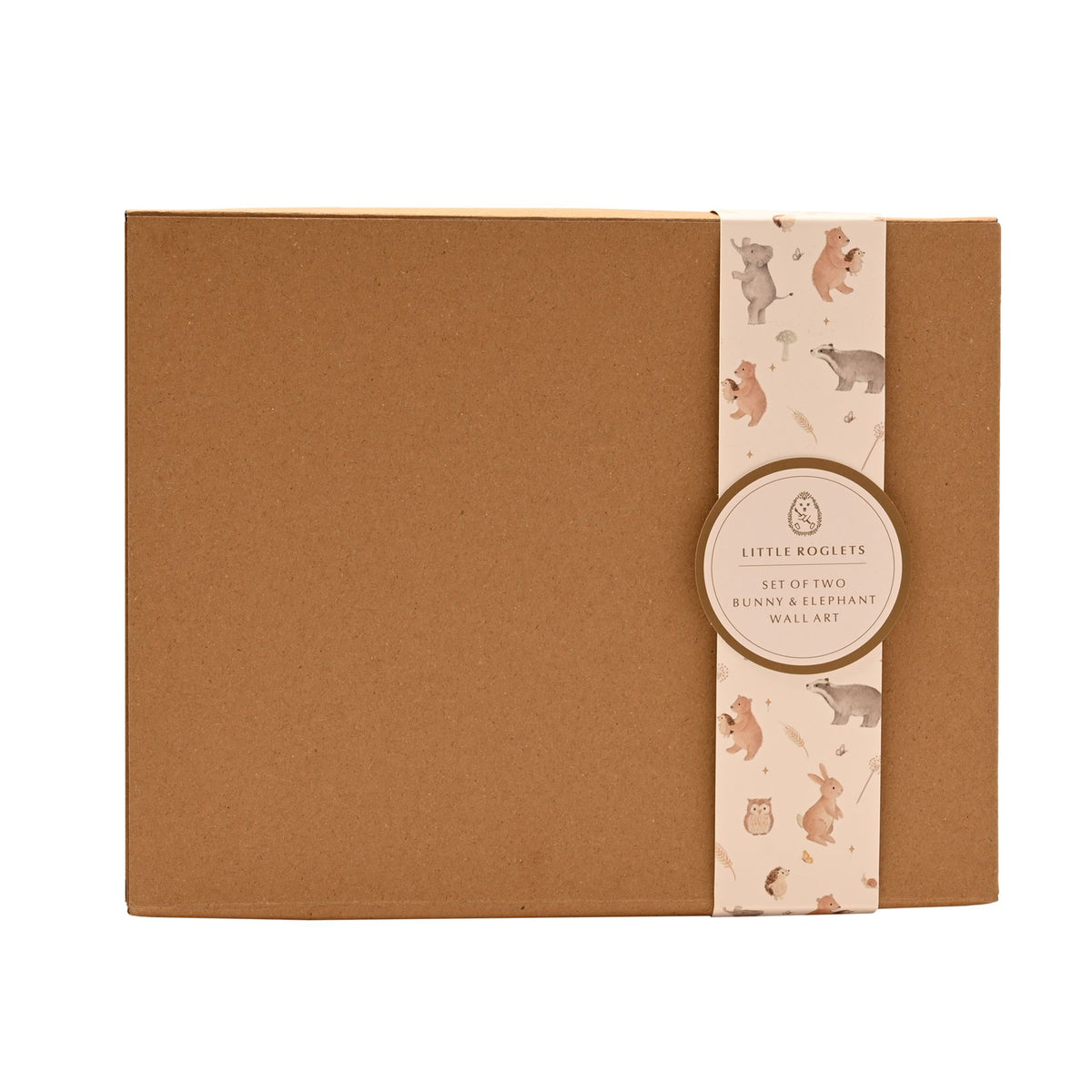 Little Roglets Set of 2 Bunny & Elephant Wall Art