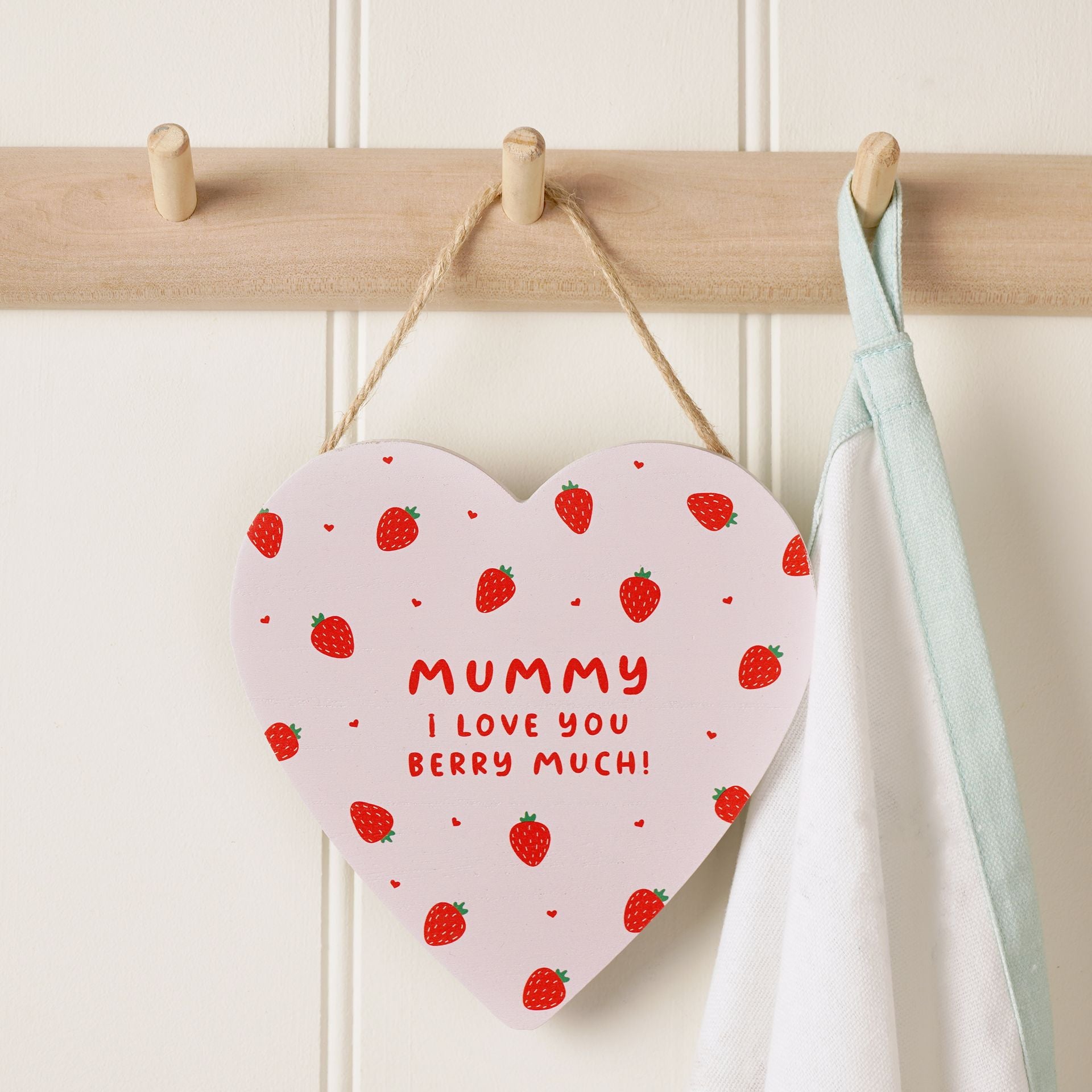 Personalised Berry Much MDF Heart Plaque