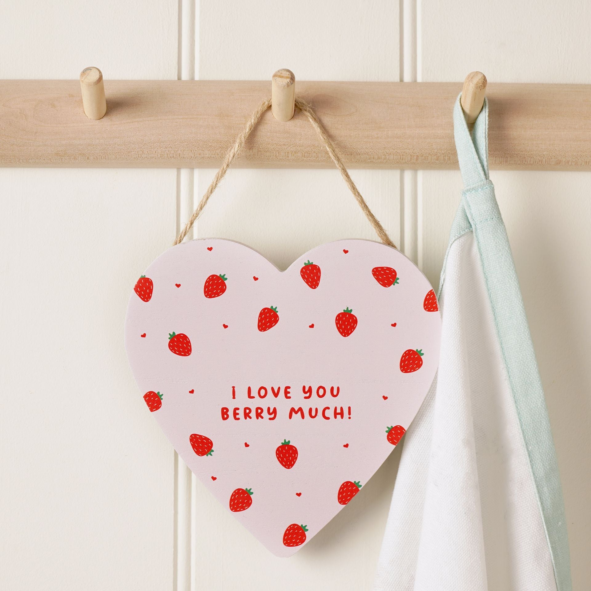 Personalised Berry Much MDF Heart Plaque