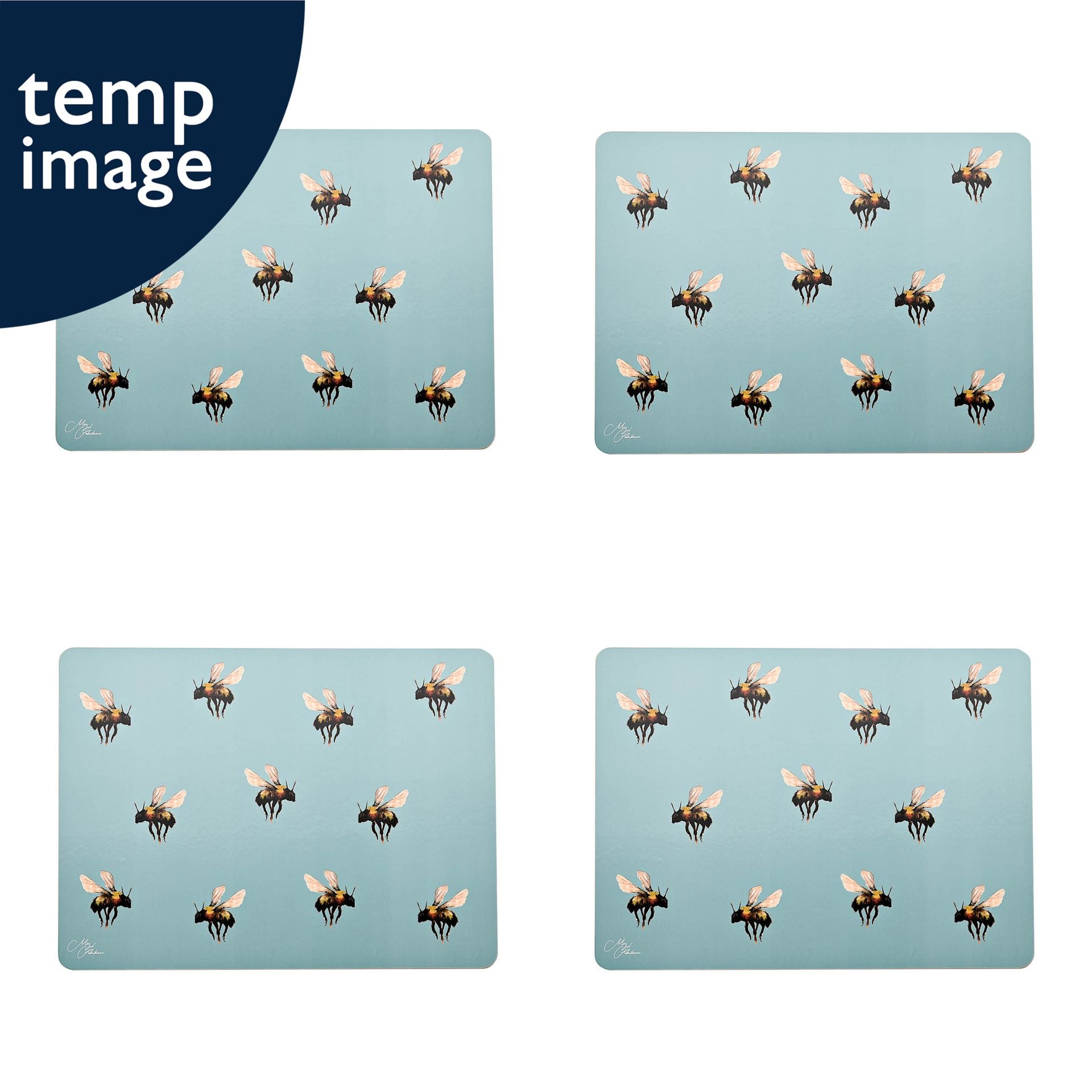 Meg Hawkins Set of 4 Placemats Bee
