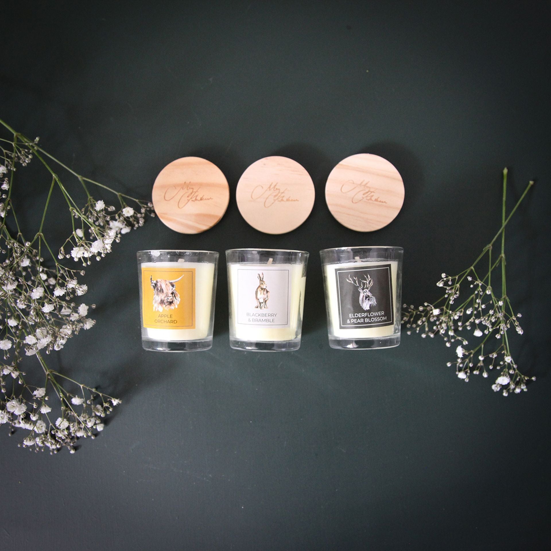 Meg Hawkins "Favourites" Set of 3 Mini Candles 70g
