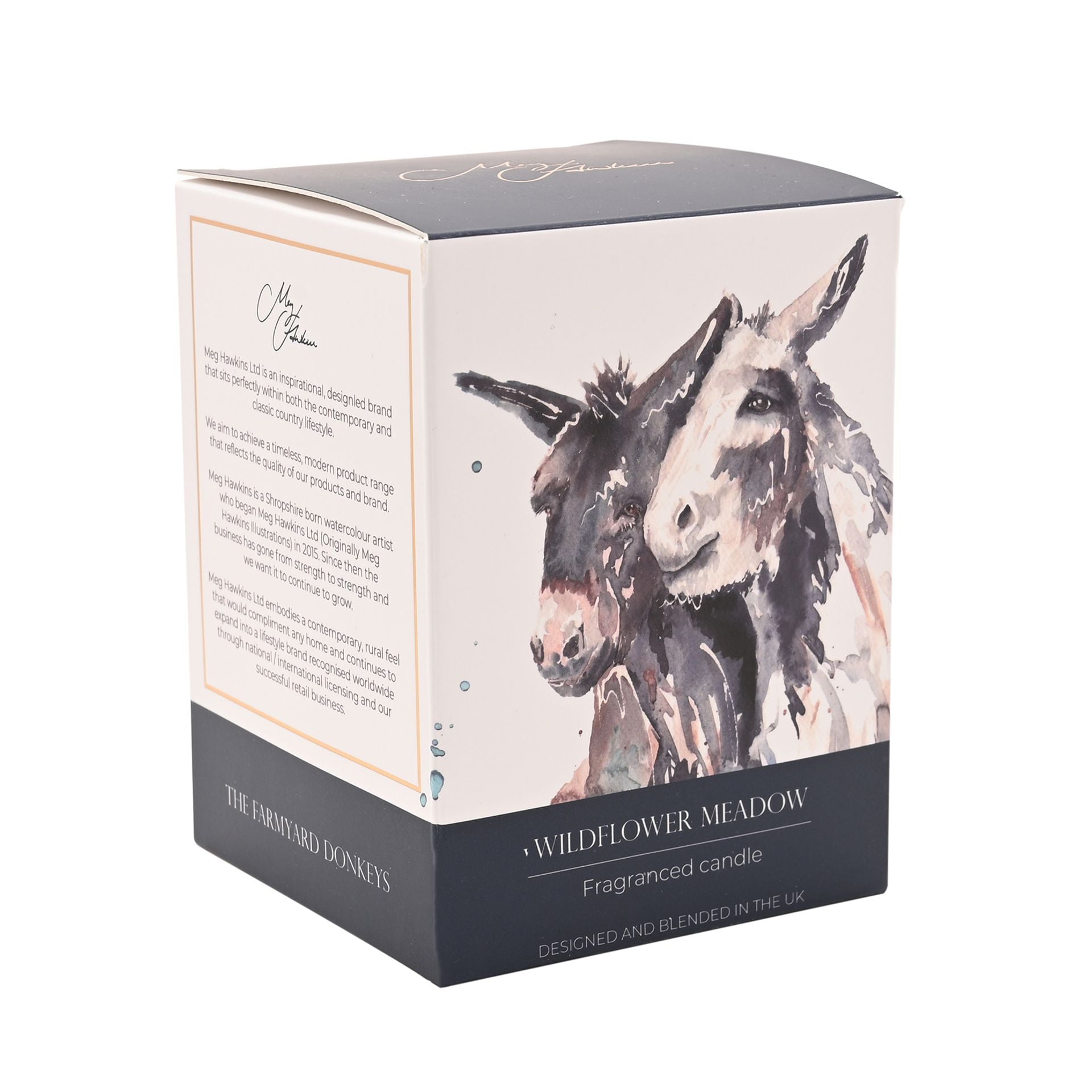 Meg Hawkins 250g Candle Donkey - Wild Flower Meadow