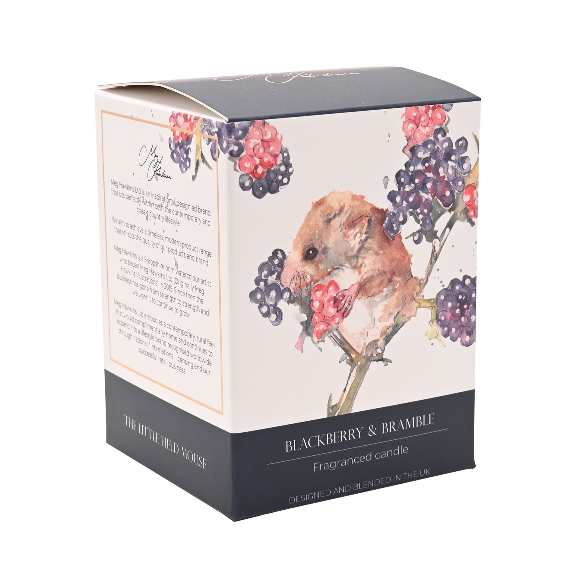 Meg Hawkins 250g Candle Field Mouse - Blackberry Bramble