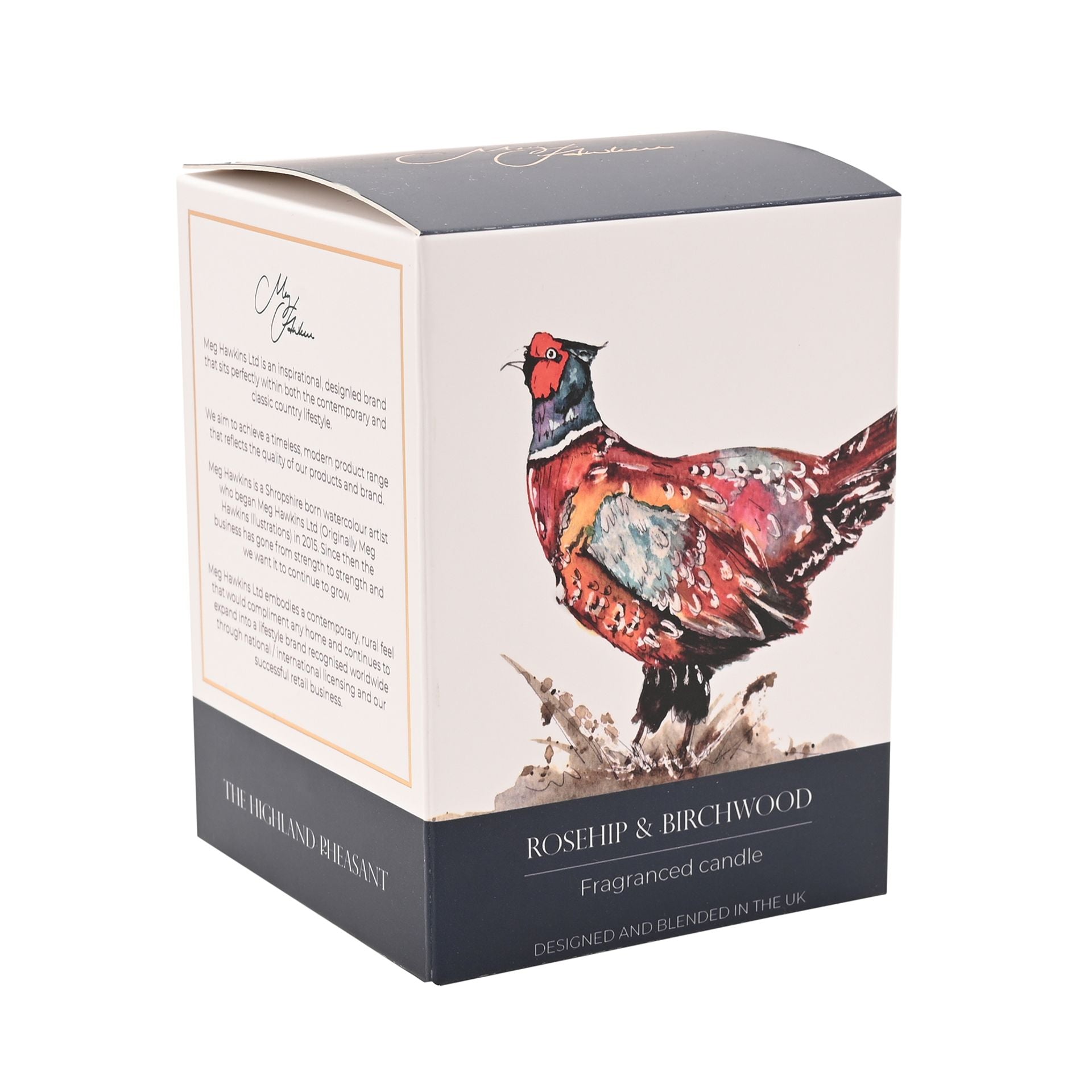 Meg Hawkins 250g Candle Pheasant - Rosehip & Birchwood