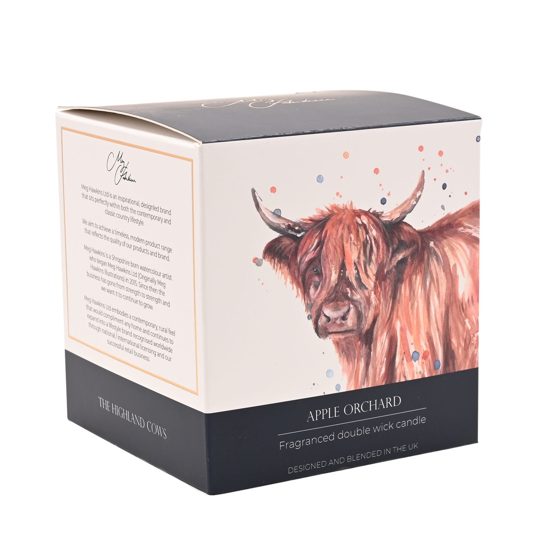 Meg Hawkins 2 Wick Candle 400g Highland Cow - Apple Orchard