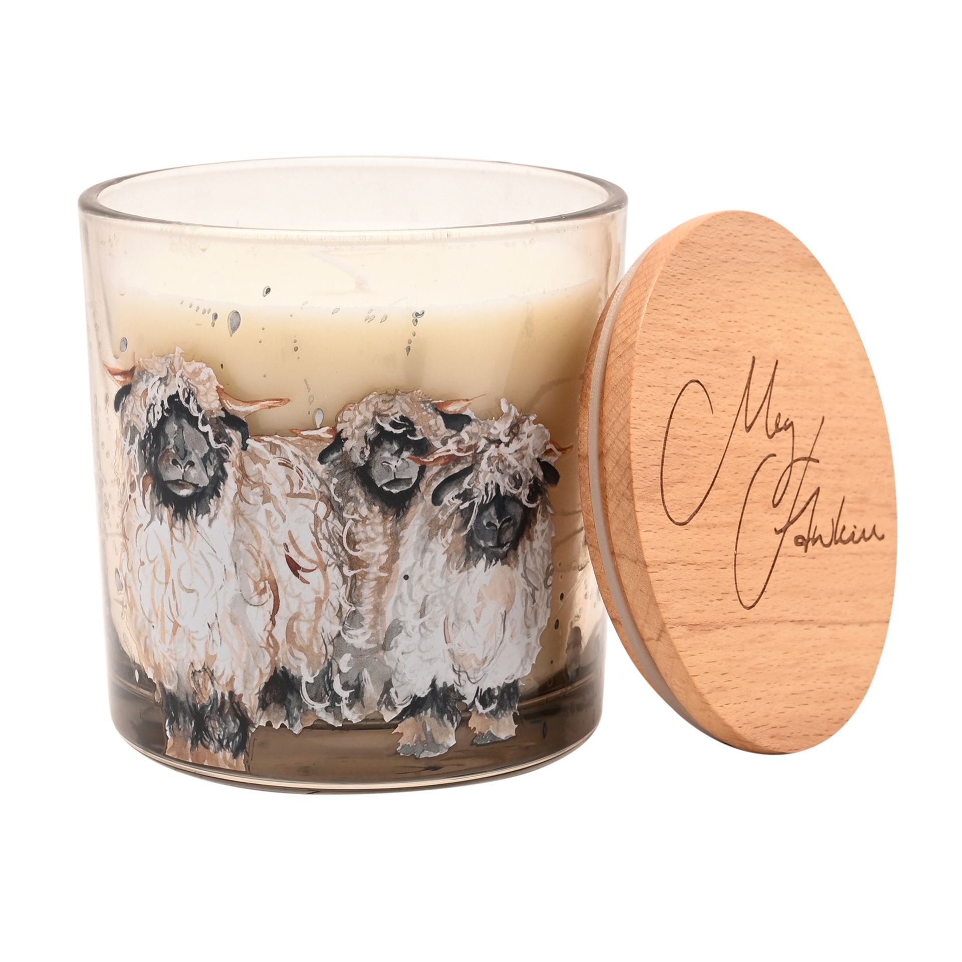 Meg Hawkins 2 Wick Candle 400g Sheep - Cashmere & Wool