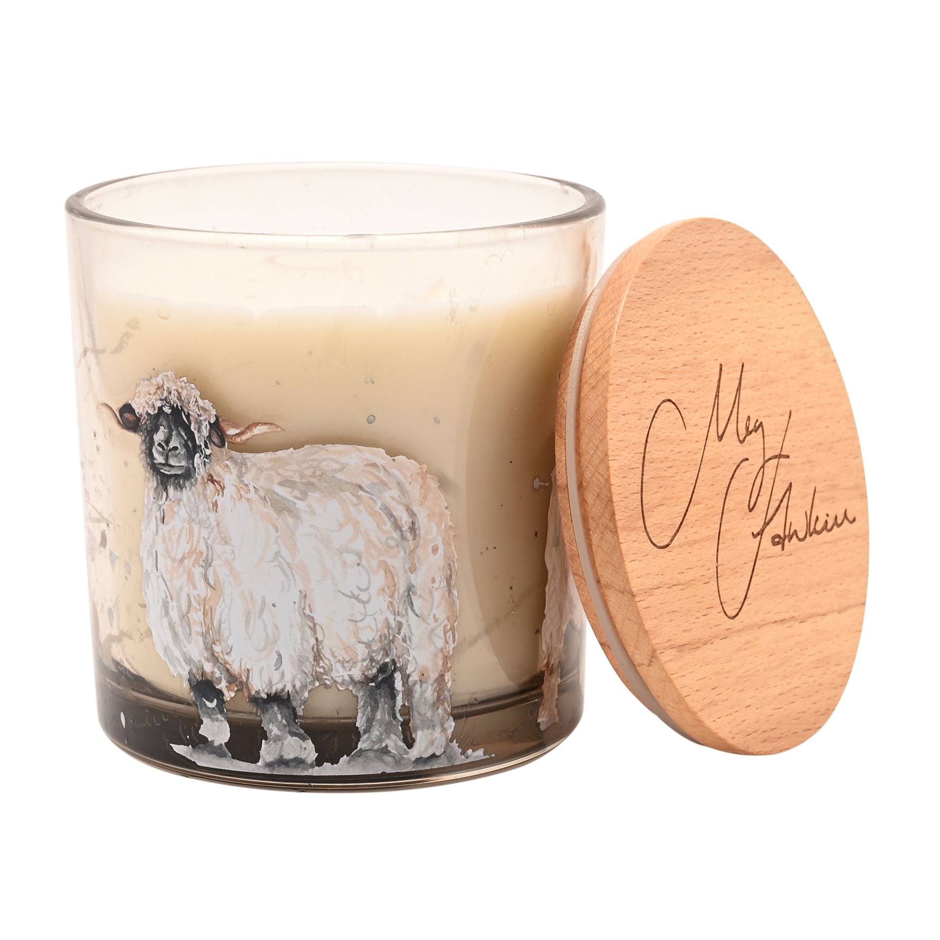 Meg Hawkins 2 Wick Candle 400g Sheep - Cashmere & Wool