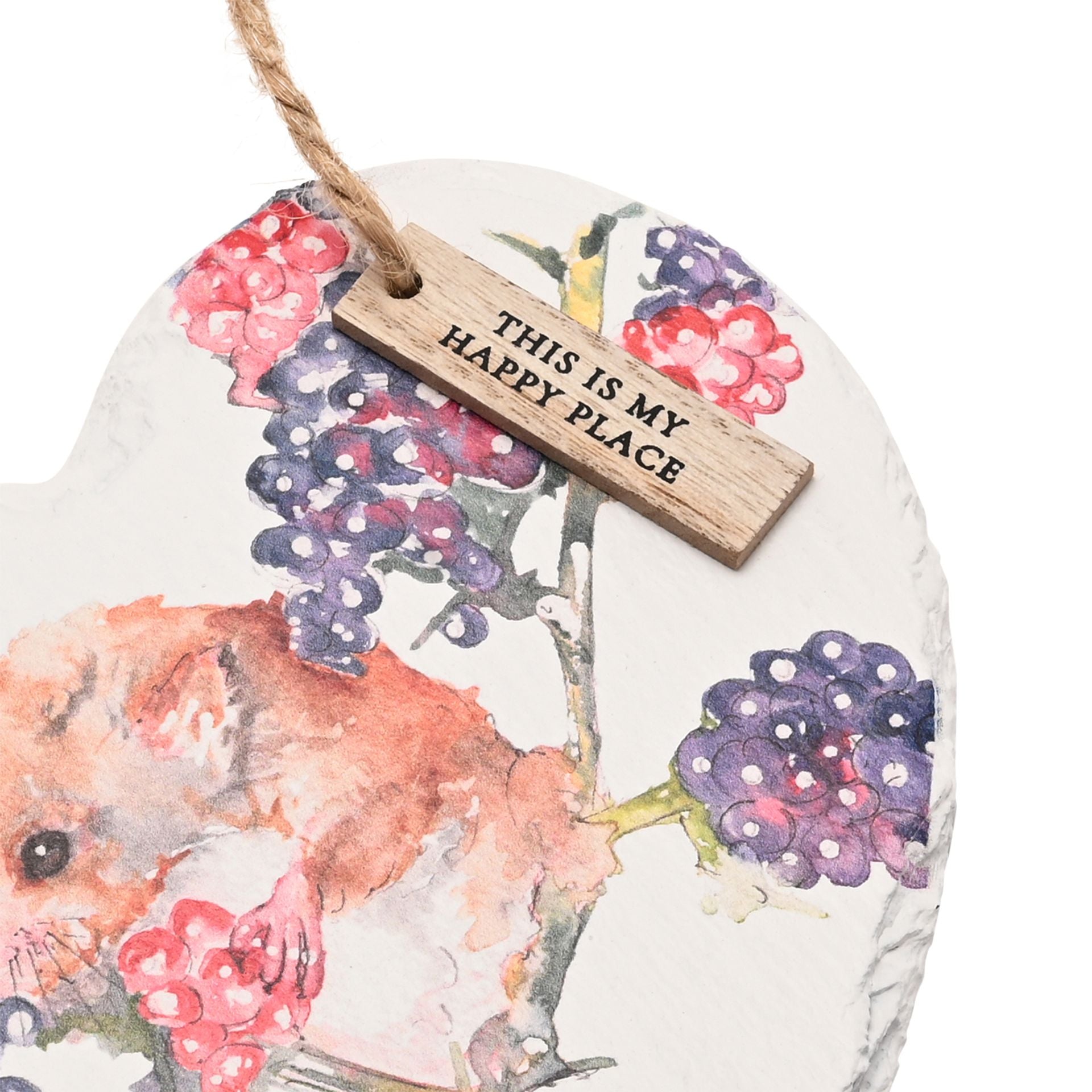 Meg Hawkins Slate Hanging Heart - Mouse