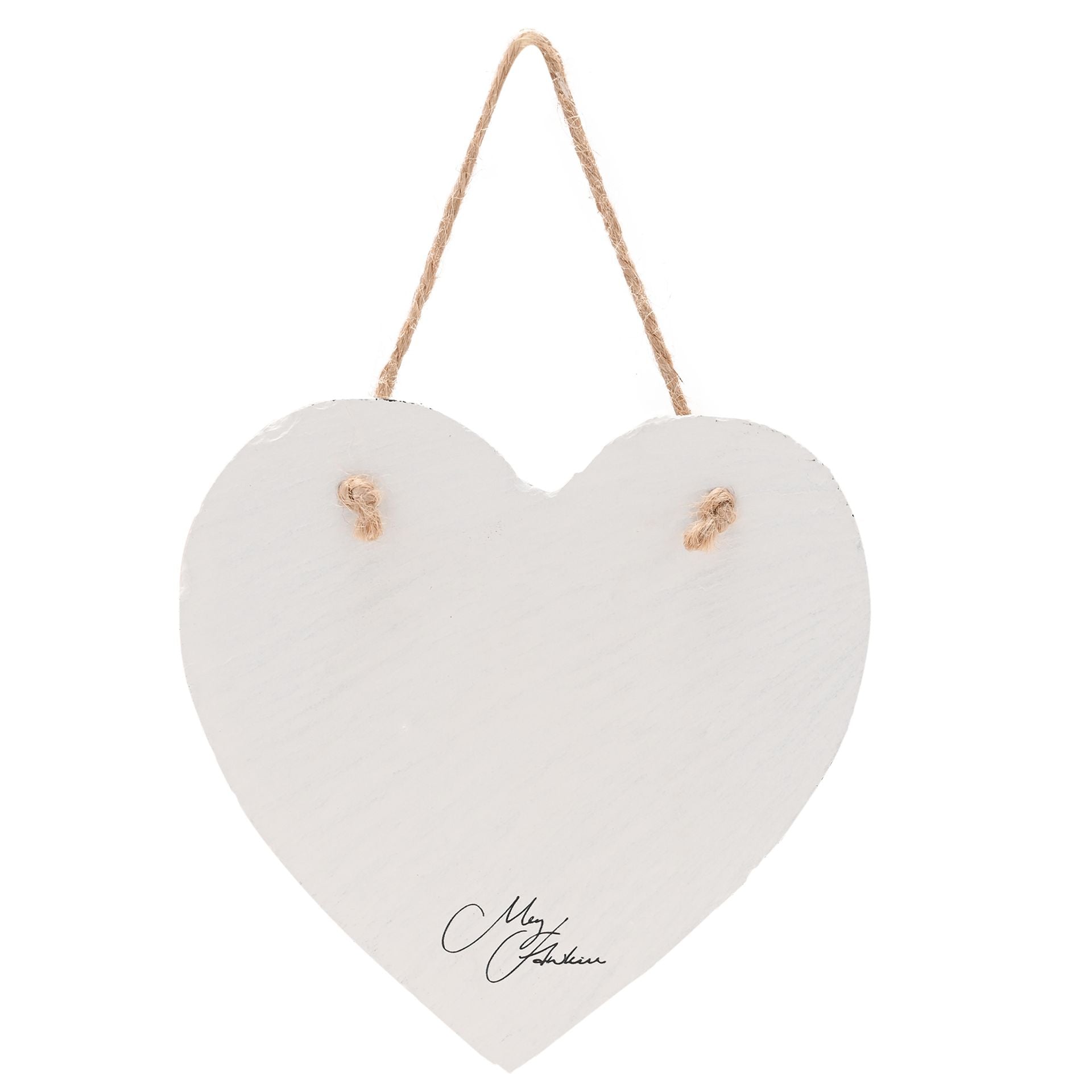 Meg Hawkins Slate Hanging Heart - Pheasant