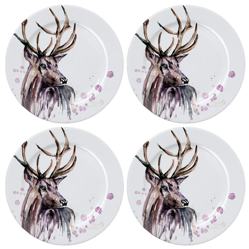 Set of 4 Stag Dinner Plate 26.5 cm