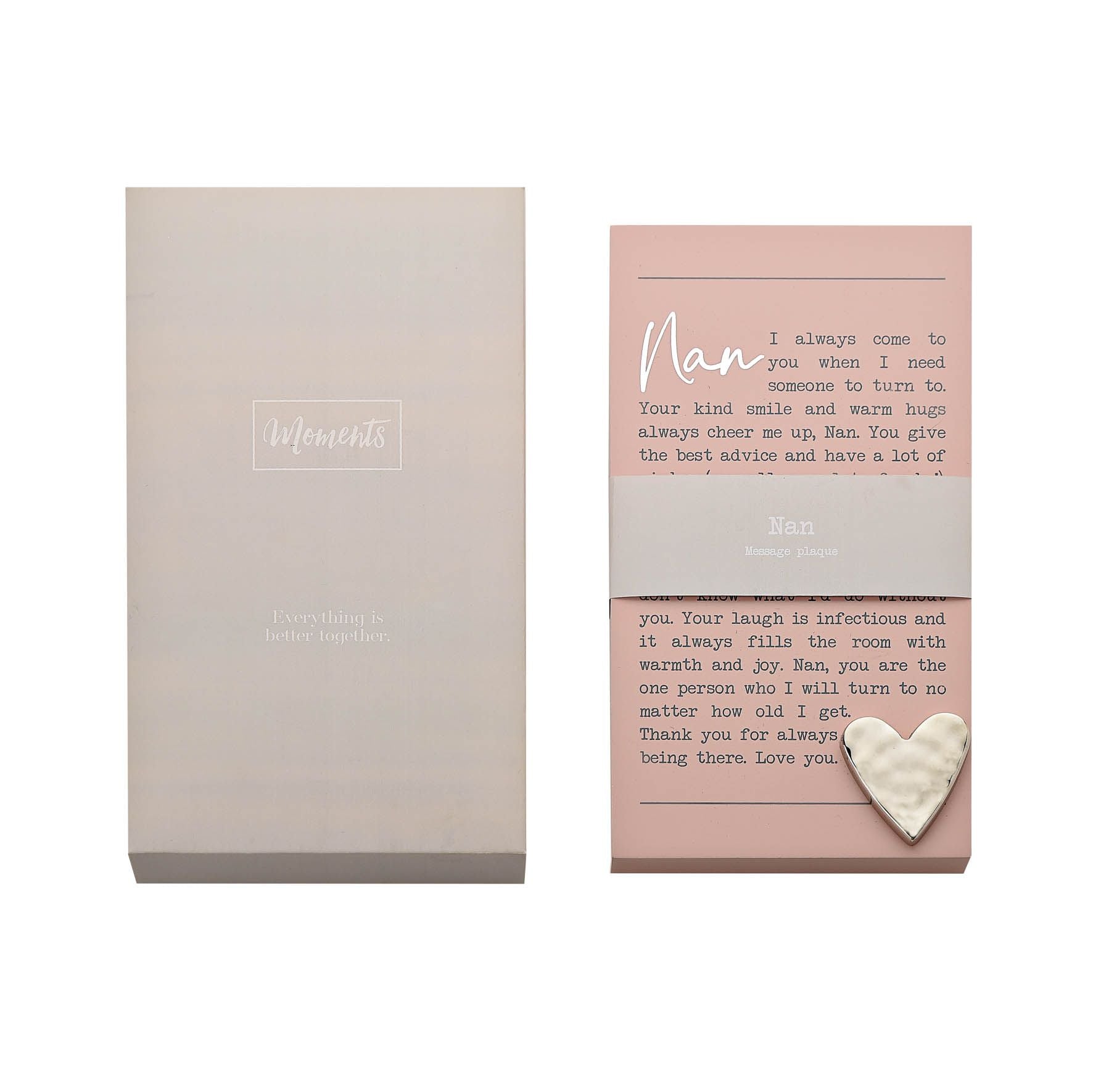 Moments Standing Plaque - Nan